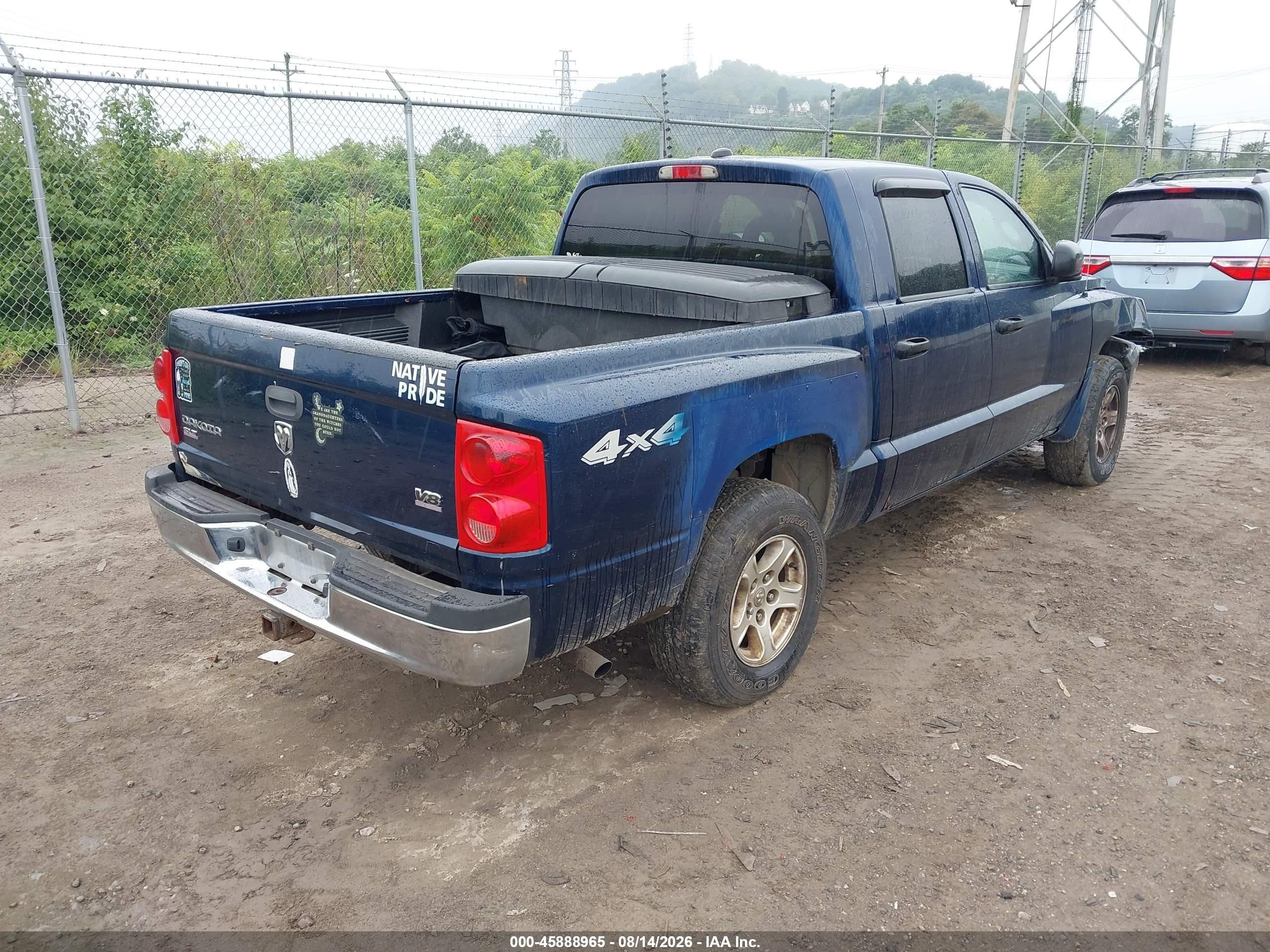 2005 Dodge Dakota Slt Blue vin: 1D7HW48J15S230959
