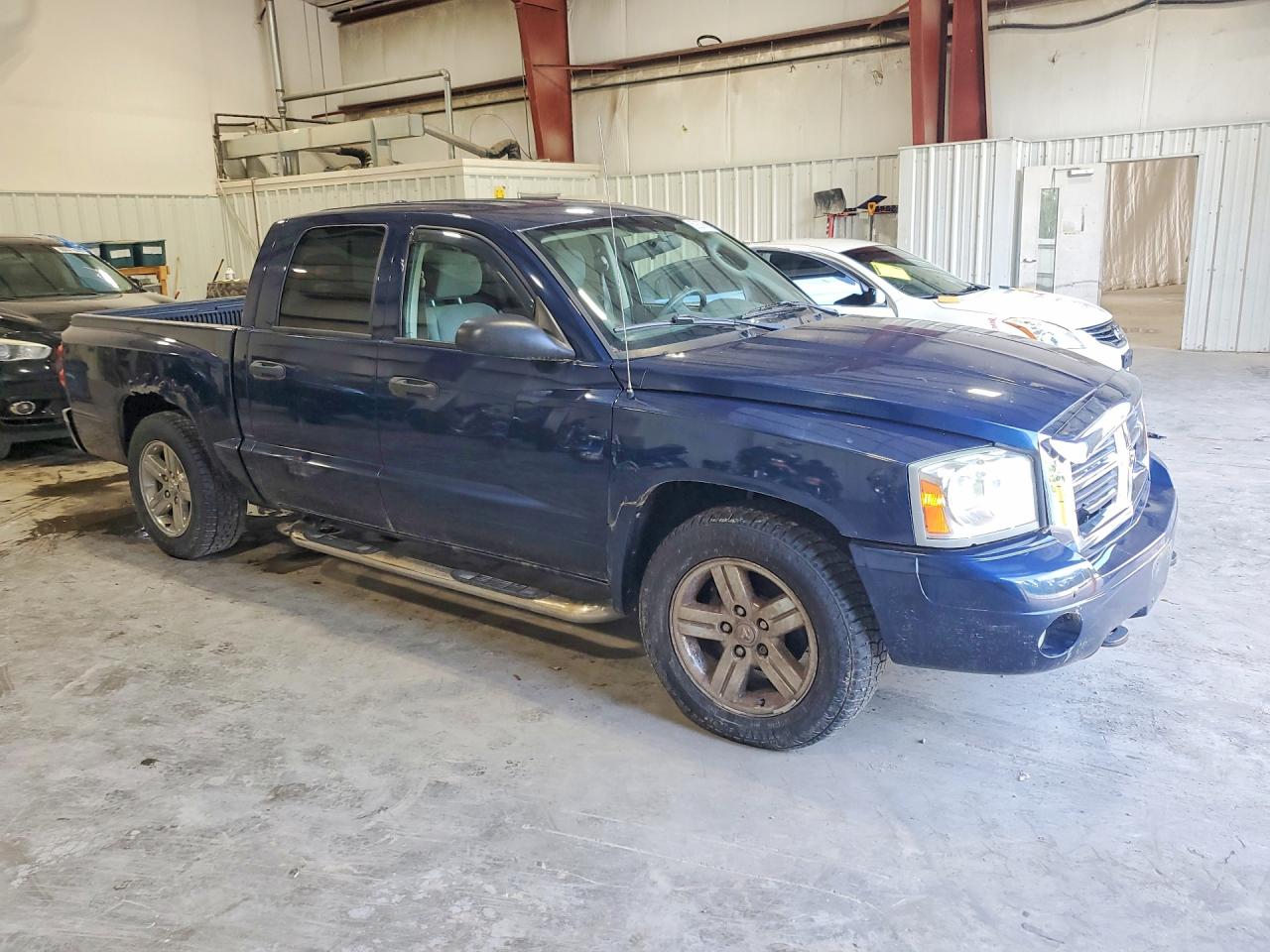 2007 Dodge Dakota Quad Slt Синий vin: 1D7HW48J37S192928