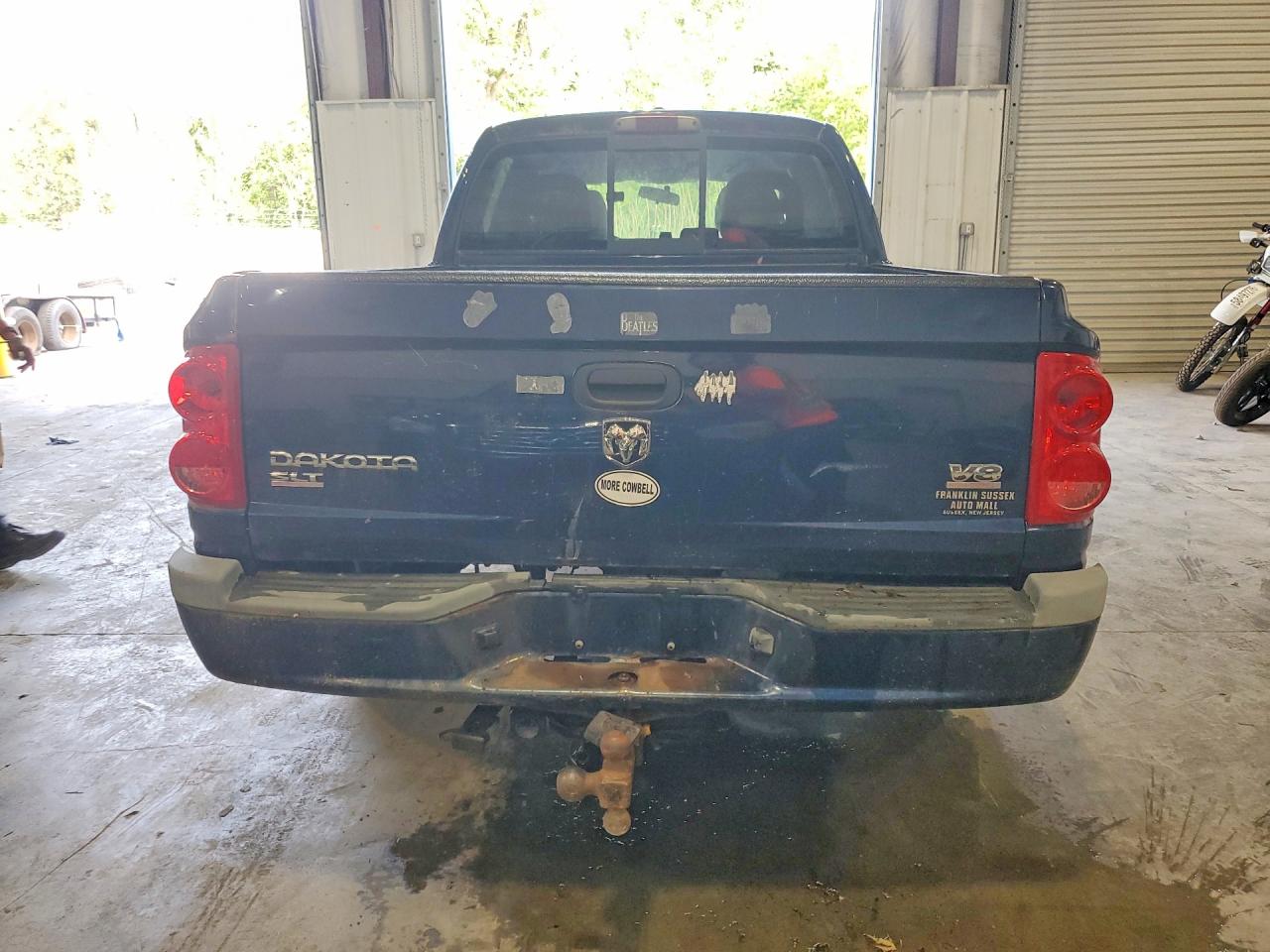 2007 Dodge Dakota Quad Slt Синий vin: 1D7HW48J37S192928