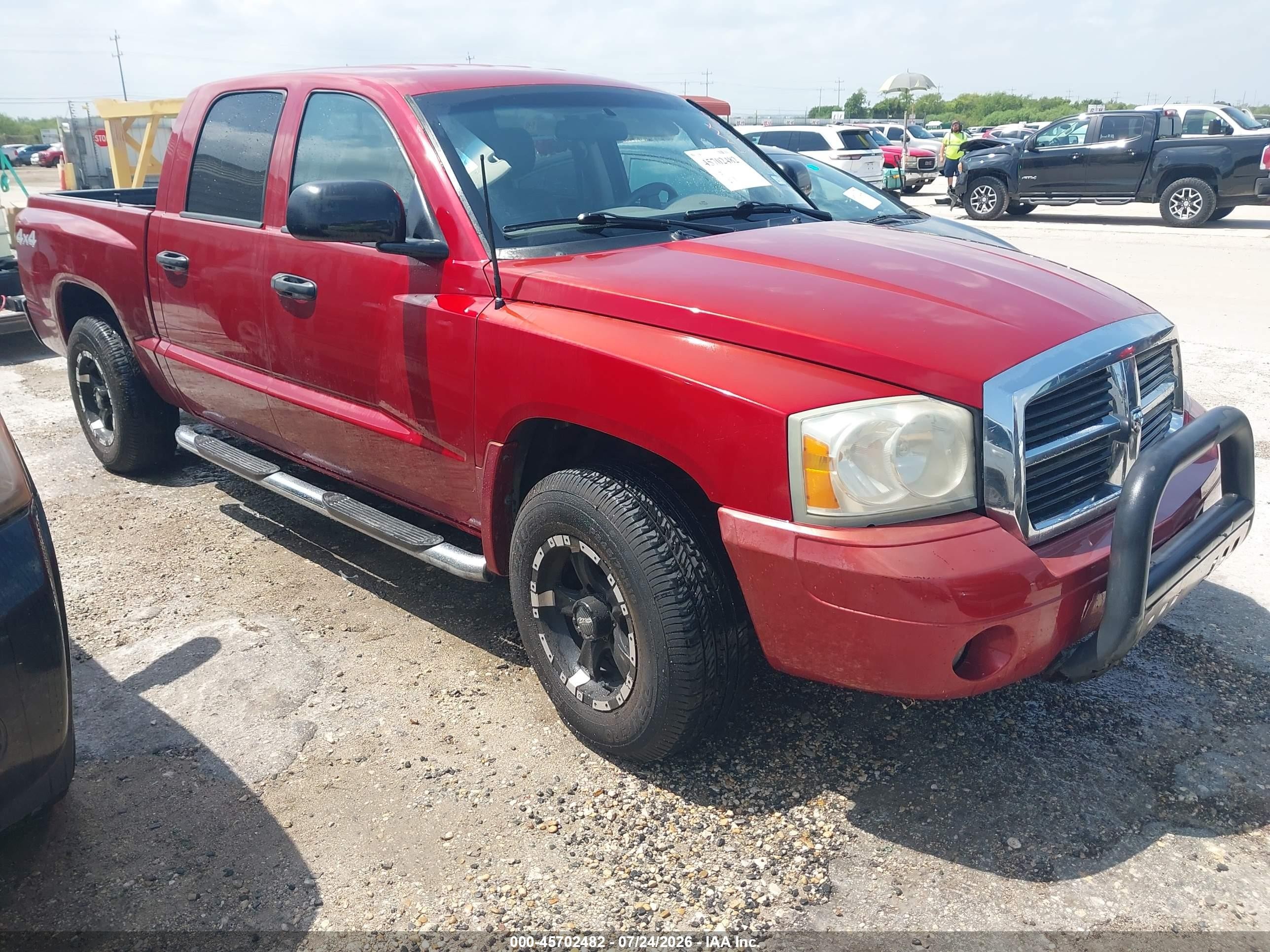 2006 Dodge Dakota Slt Burgundy vin: 1D7HW48J56S584520