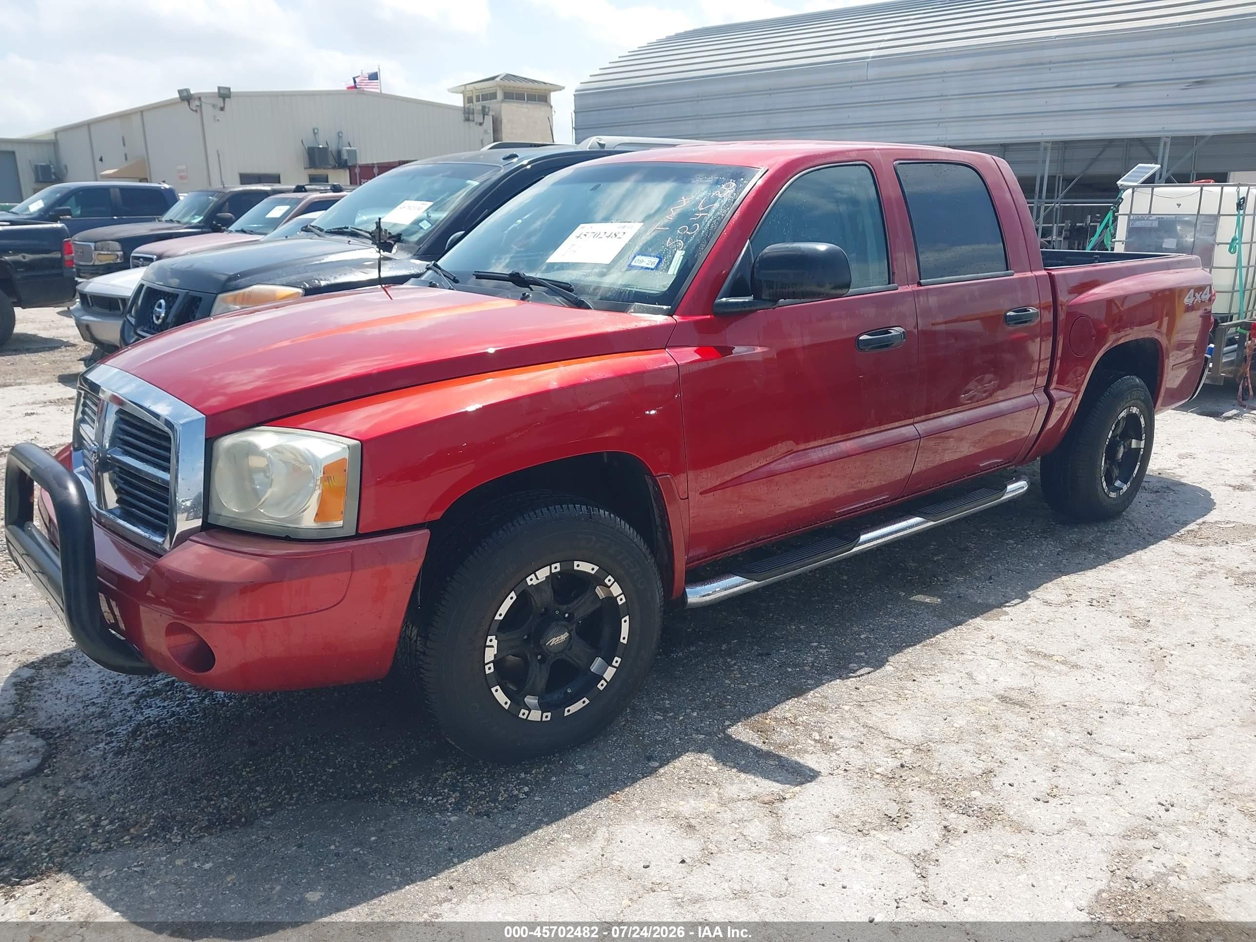 2006 Dodge Dakota Slt Burgundy vin: 1D7HW48J56S584520