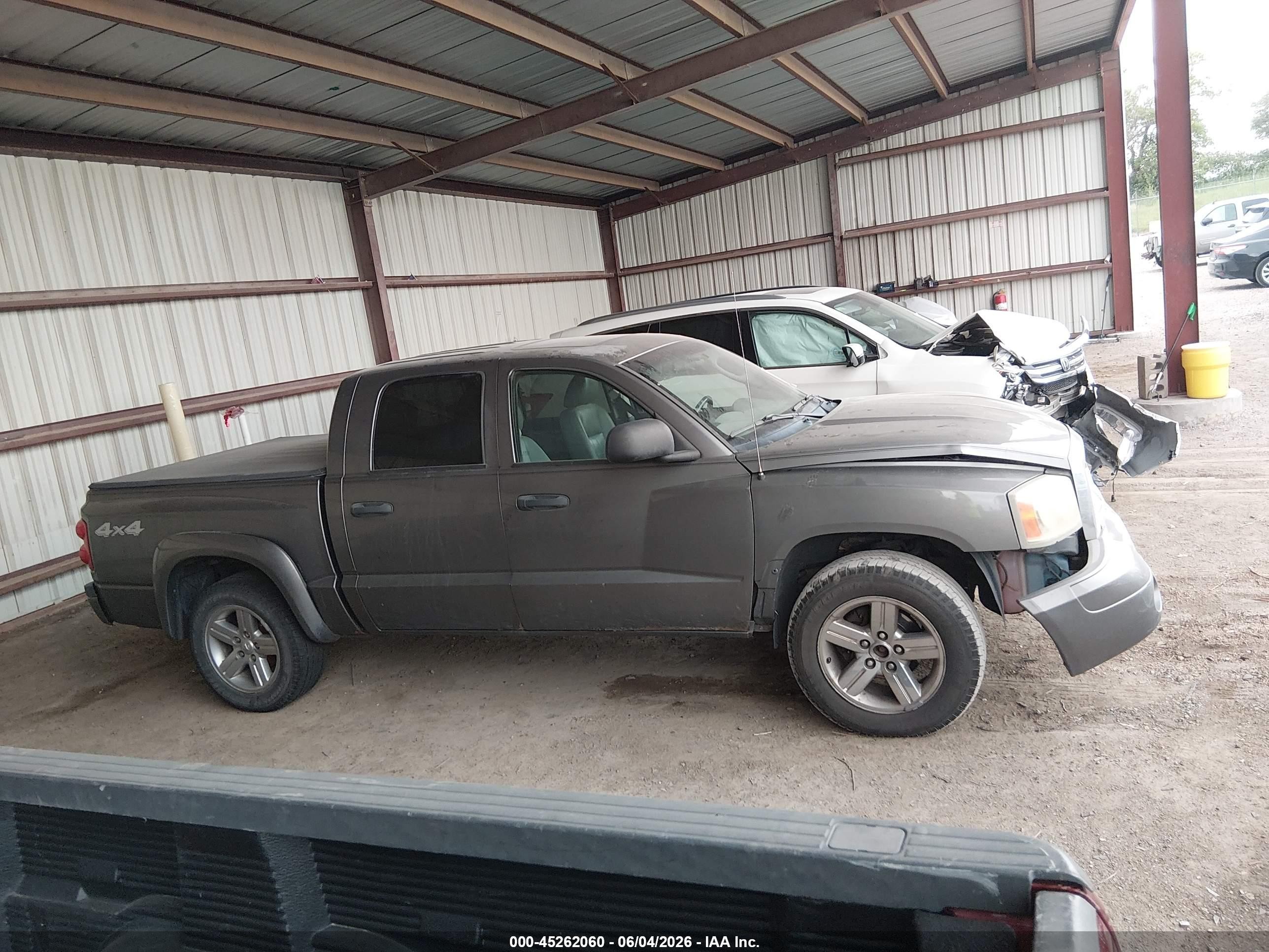 2007 Dodge Dakota Slt Gray vin: 1D7HW48J57S119723