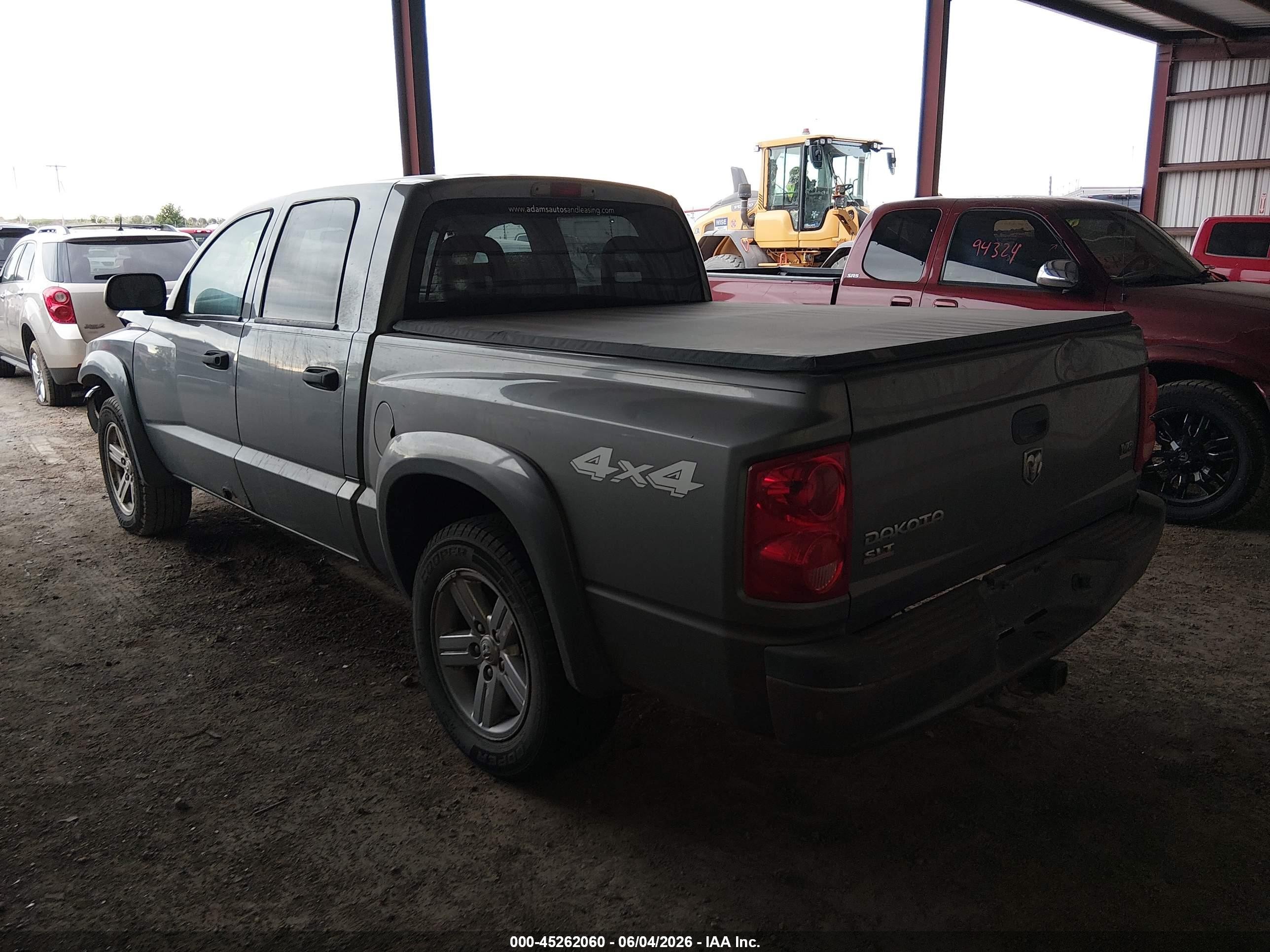 2007 Dodge Dakota Slt Gray vin: 1D7HW48J57S119723