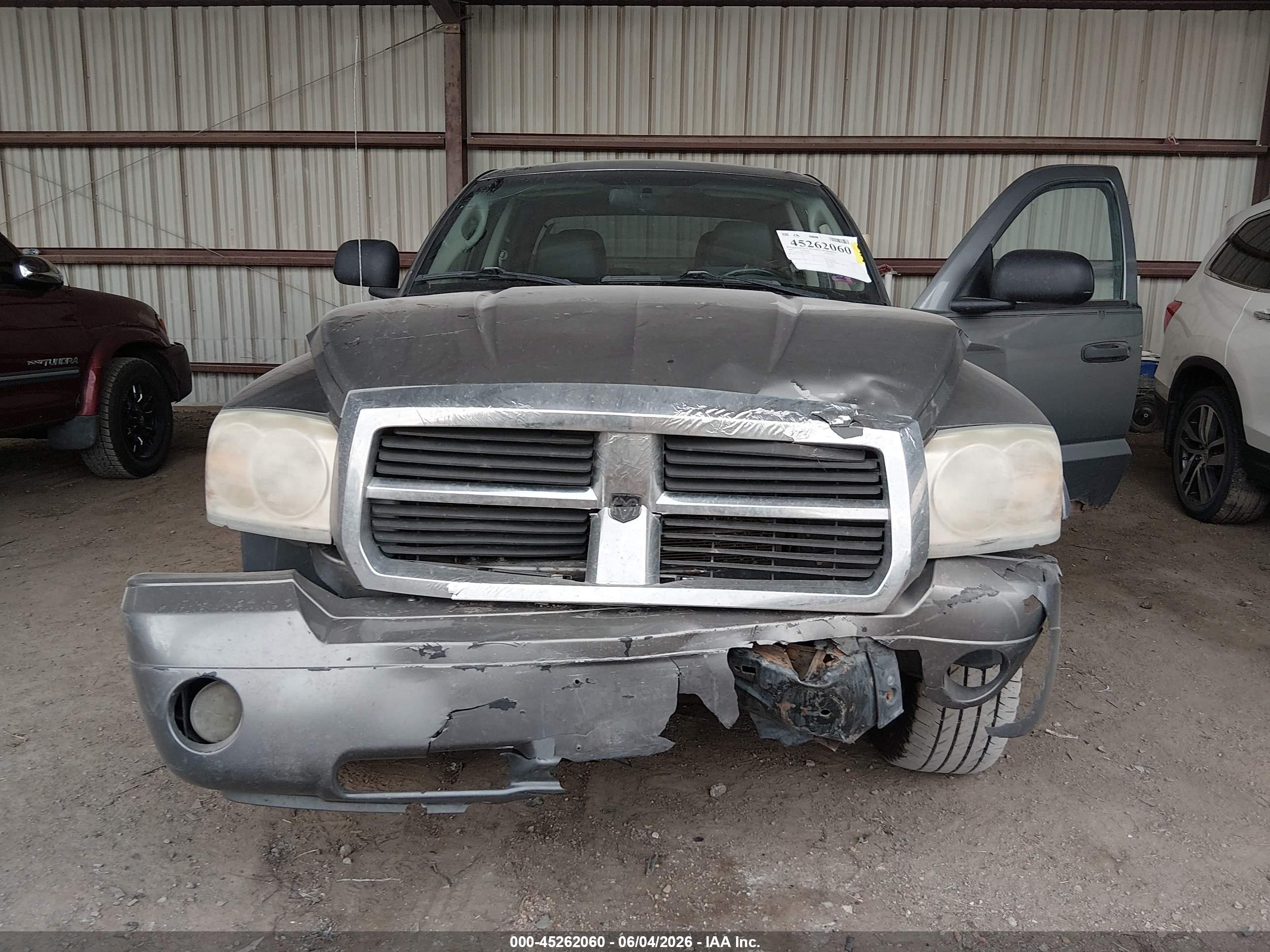 2007 Dodge Dakota Slt Gray vin: 1D7HW48J57S119723