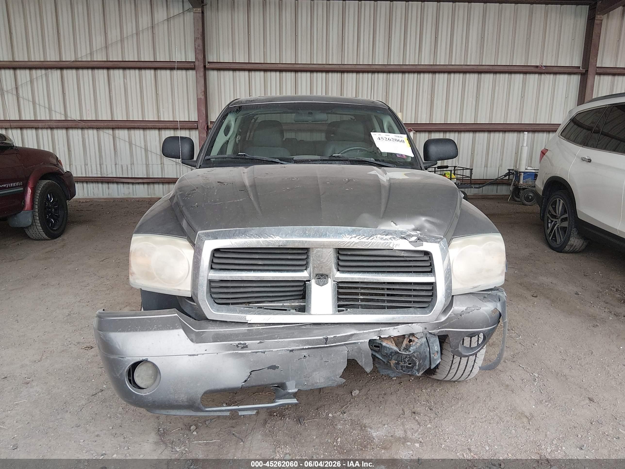 2007 Dodge Dakota Slt Gray vin: 1D7HW48J57S119723