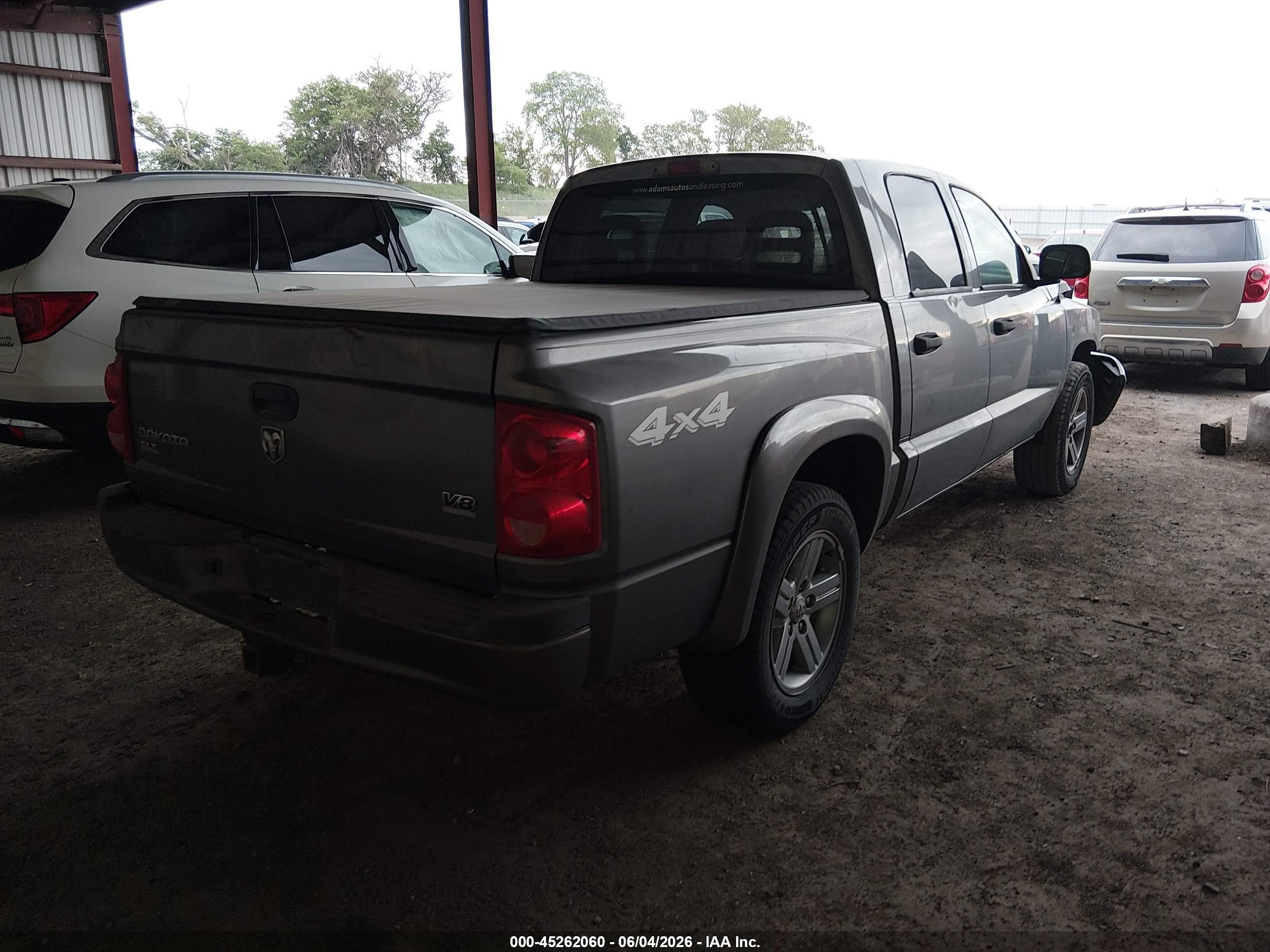 2007 Dodge Dakota Slt Gray vin: 1D7HW48J57S119723