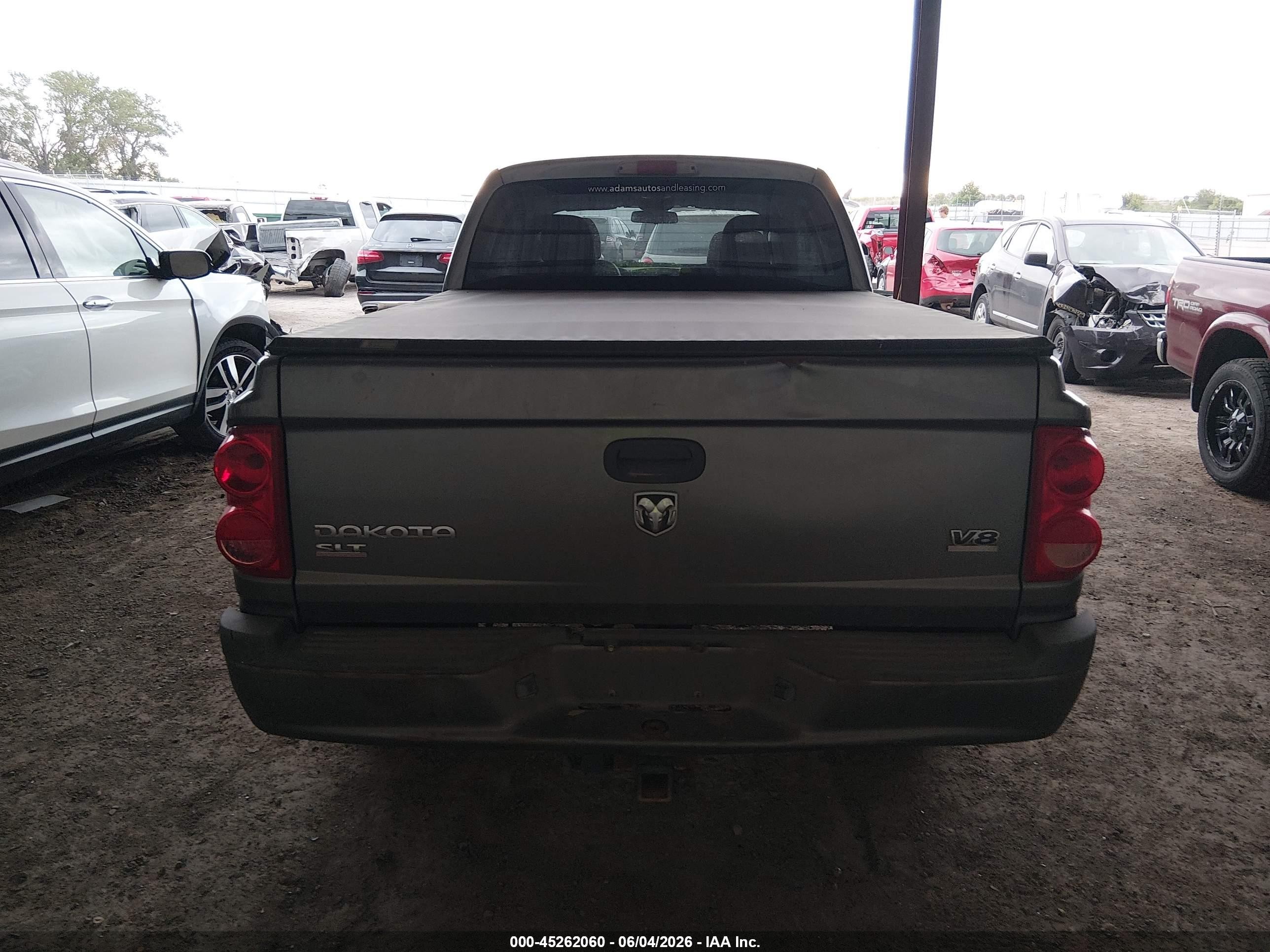 2007 Dodge Dakota Slt Gray vin: 1D7HW48J57S119723