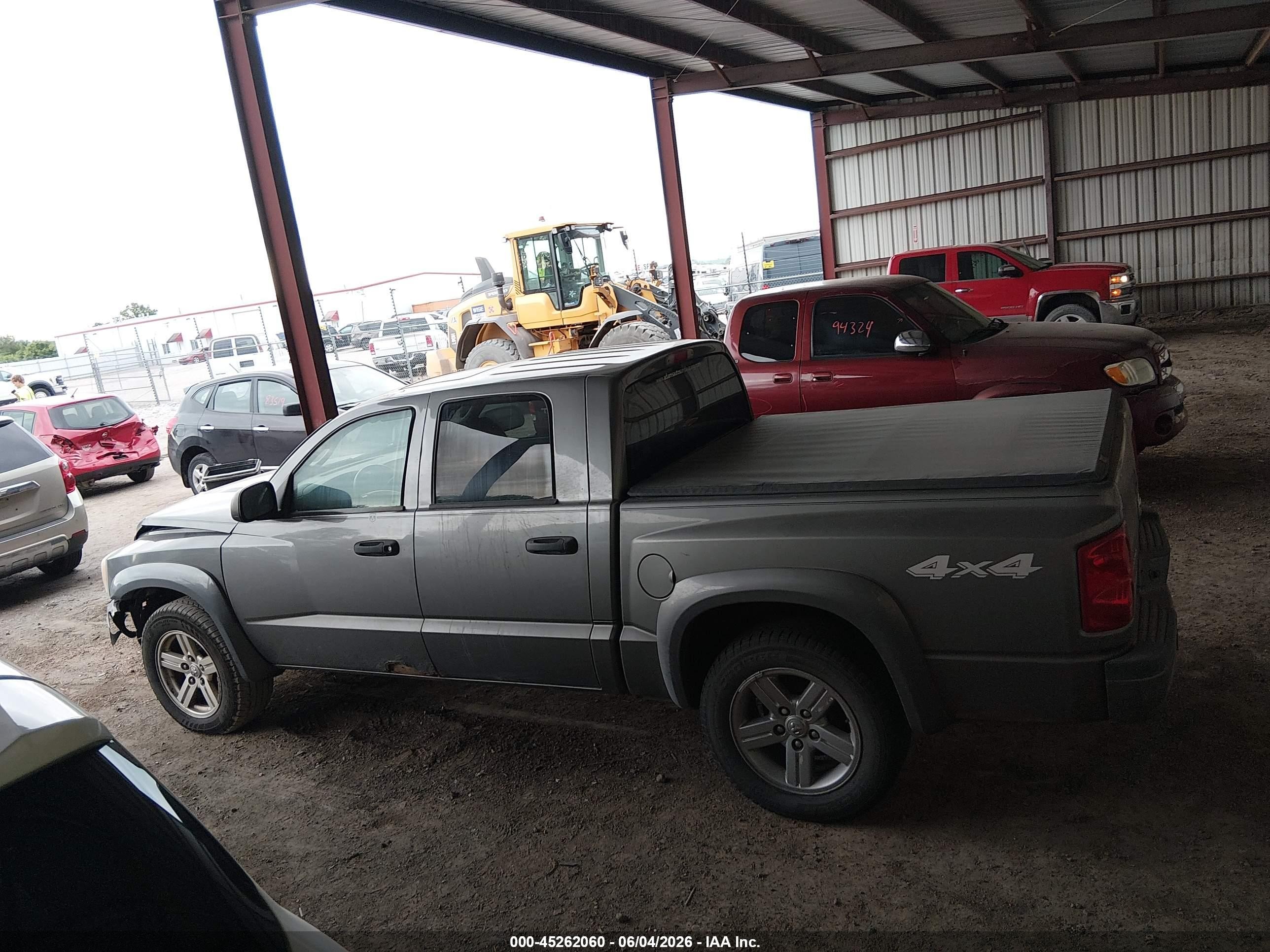 2007 Dodge Dakota Slt Gray vin: 1D7HW48J57S119723