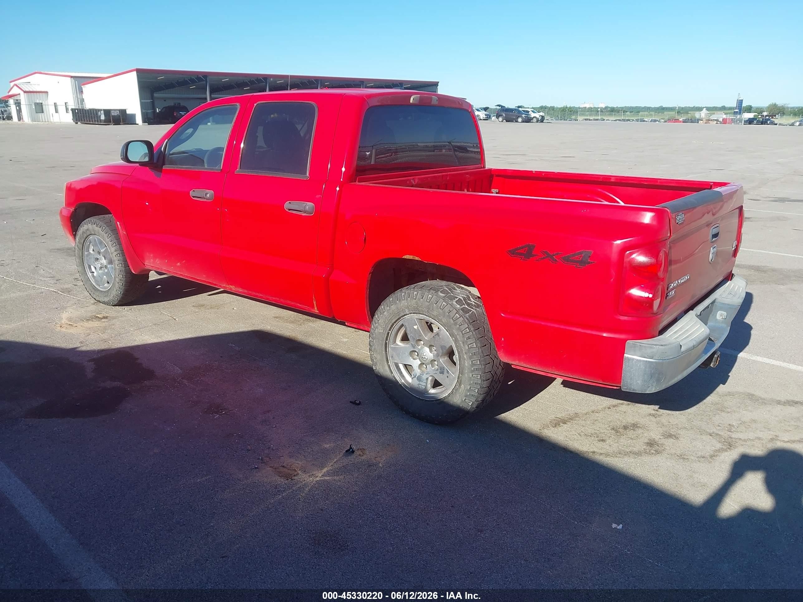 2006 Dodge Dakota Slt Red vin: 1D7HW48J66S563983