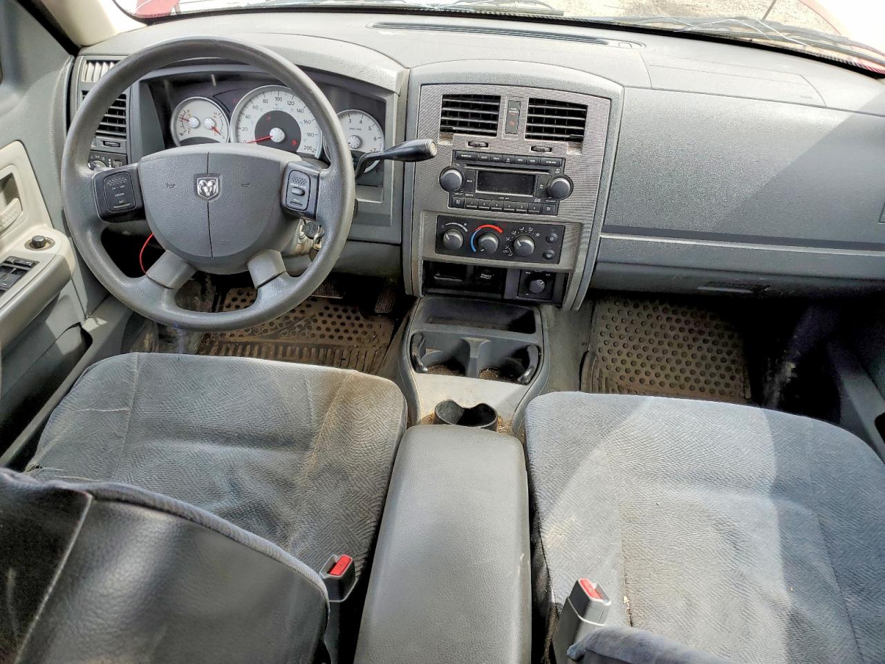 2006 Dodge Dakota Quad Slt Red vin: 1D7HW48J96S541296