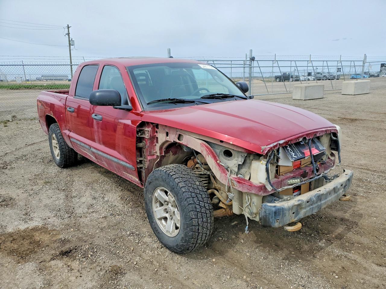 2006 Dodge Dakota Quad Slt Red vin: 1D7HW48J96S541296