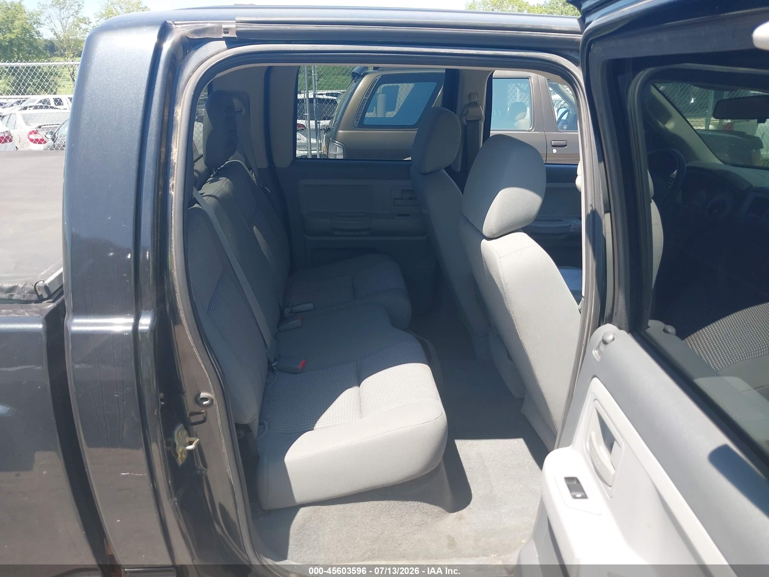2007 Dodge Dakota Slt Black vin: 1D7HW48J97S128134