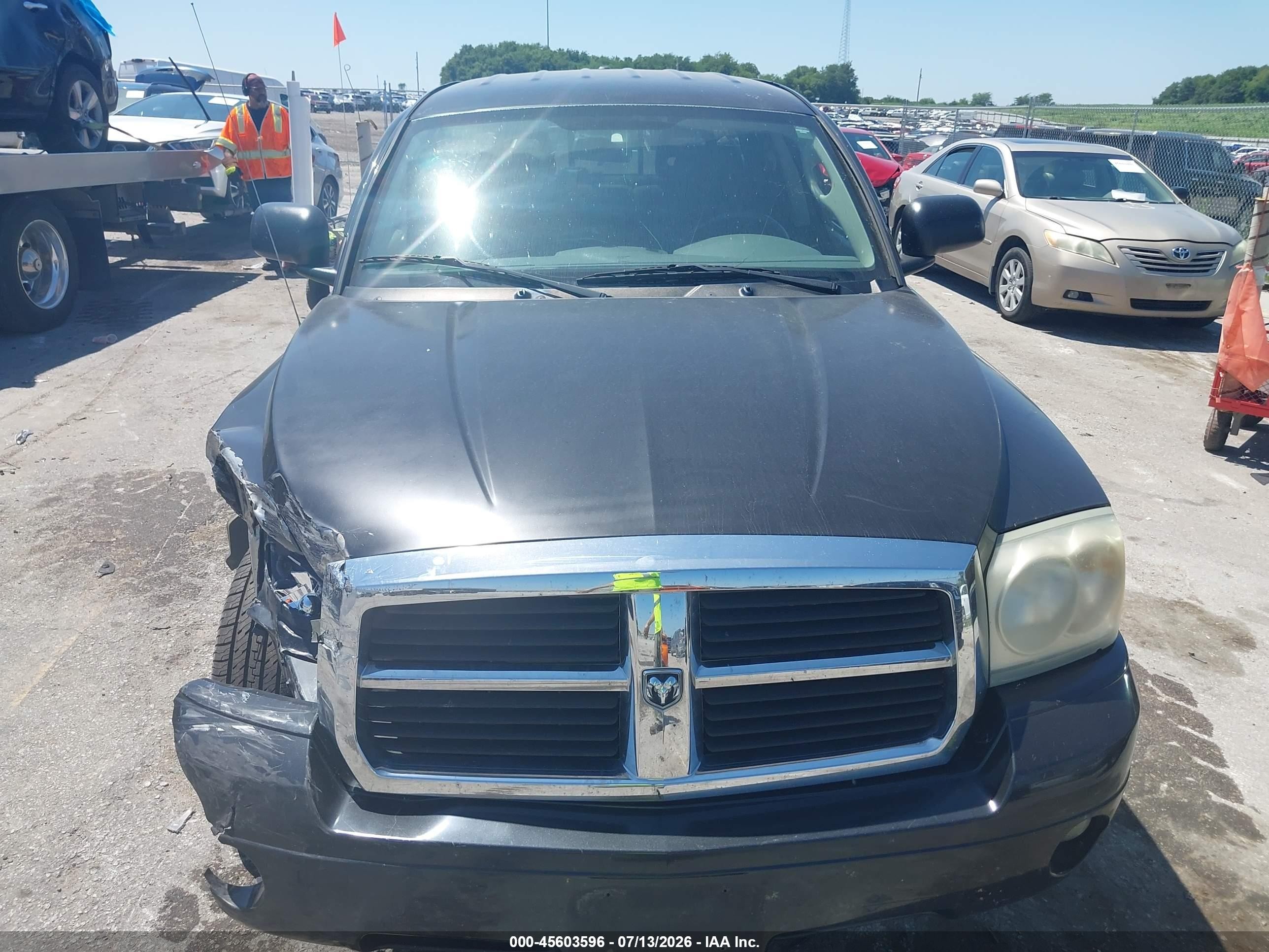 2007 Dodge Dakota Slt Black vin: 1D7HW48J97S128134