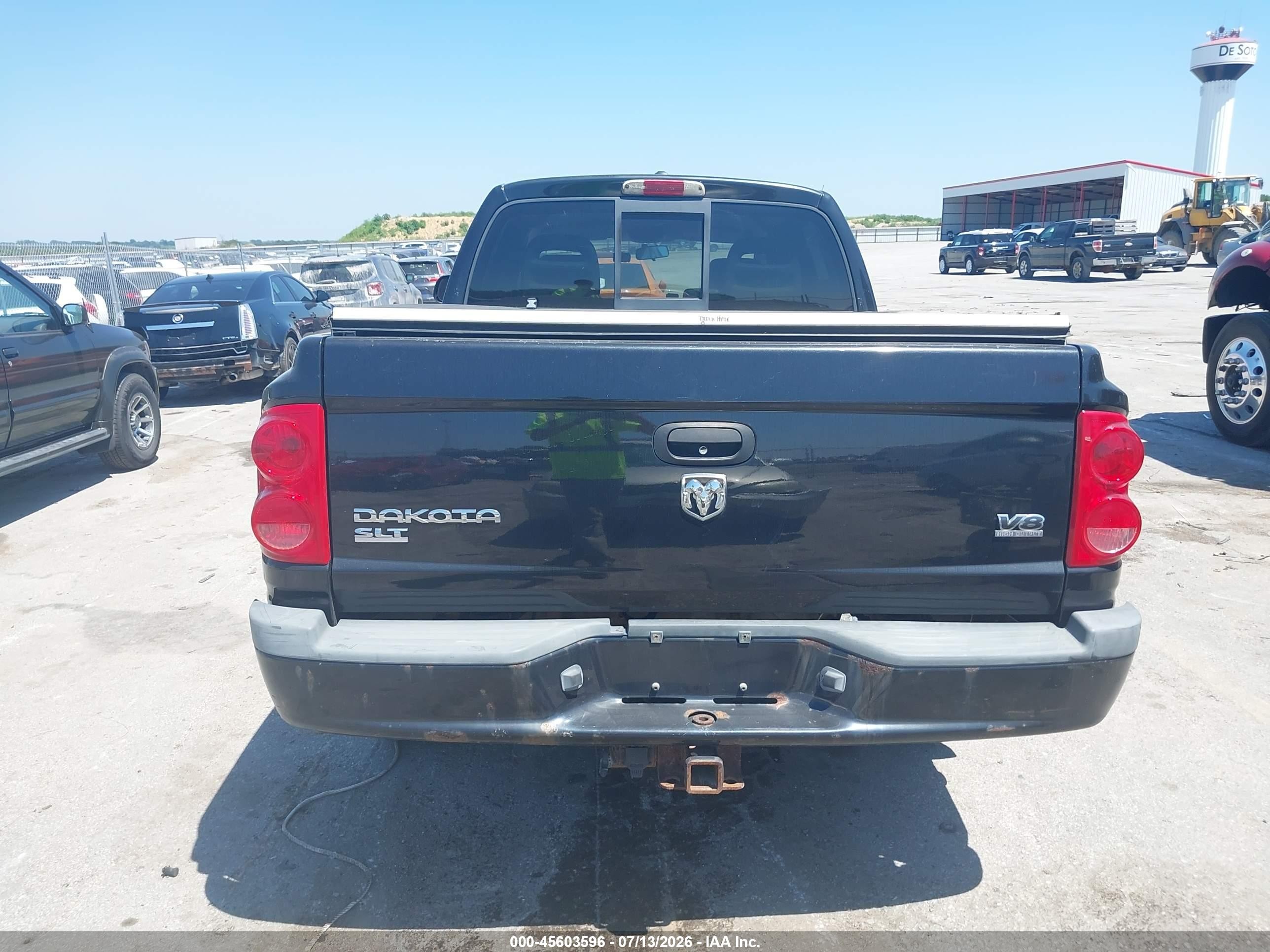 2007 Dodge Dakota Slt Black vin: 1D7HW48J97S128134