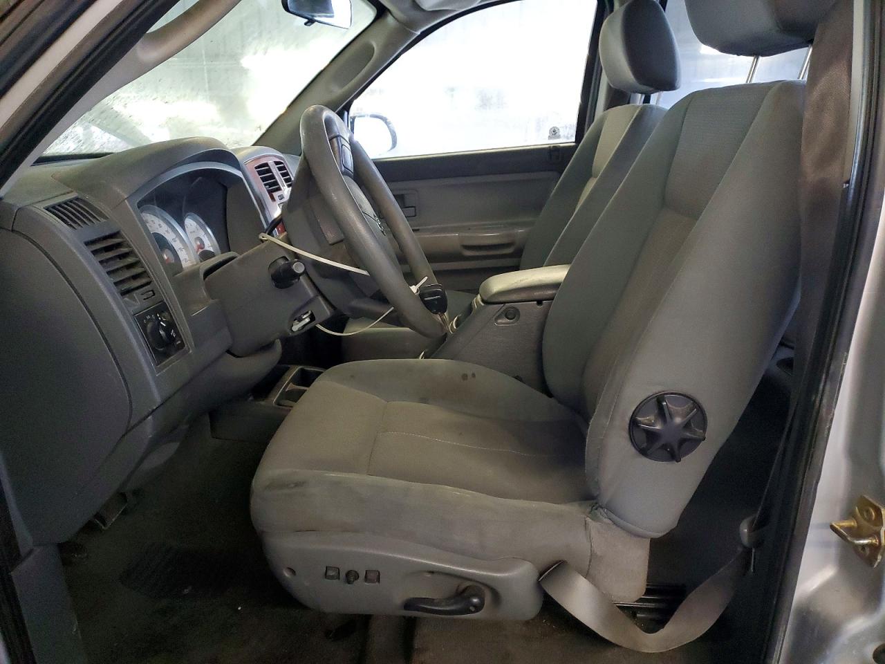 2005 Dodge Dakota Quad Slt Silver vin: 1D7HW48K05S290787