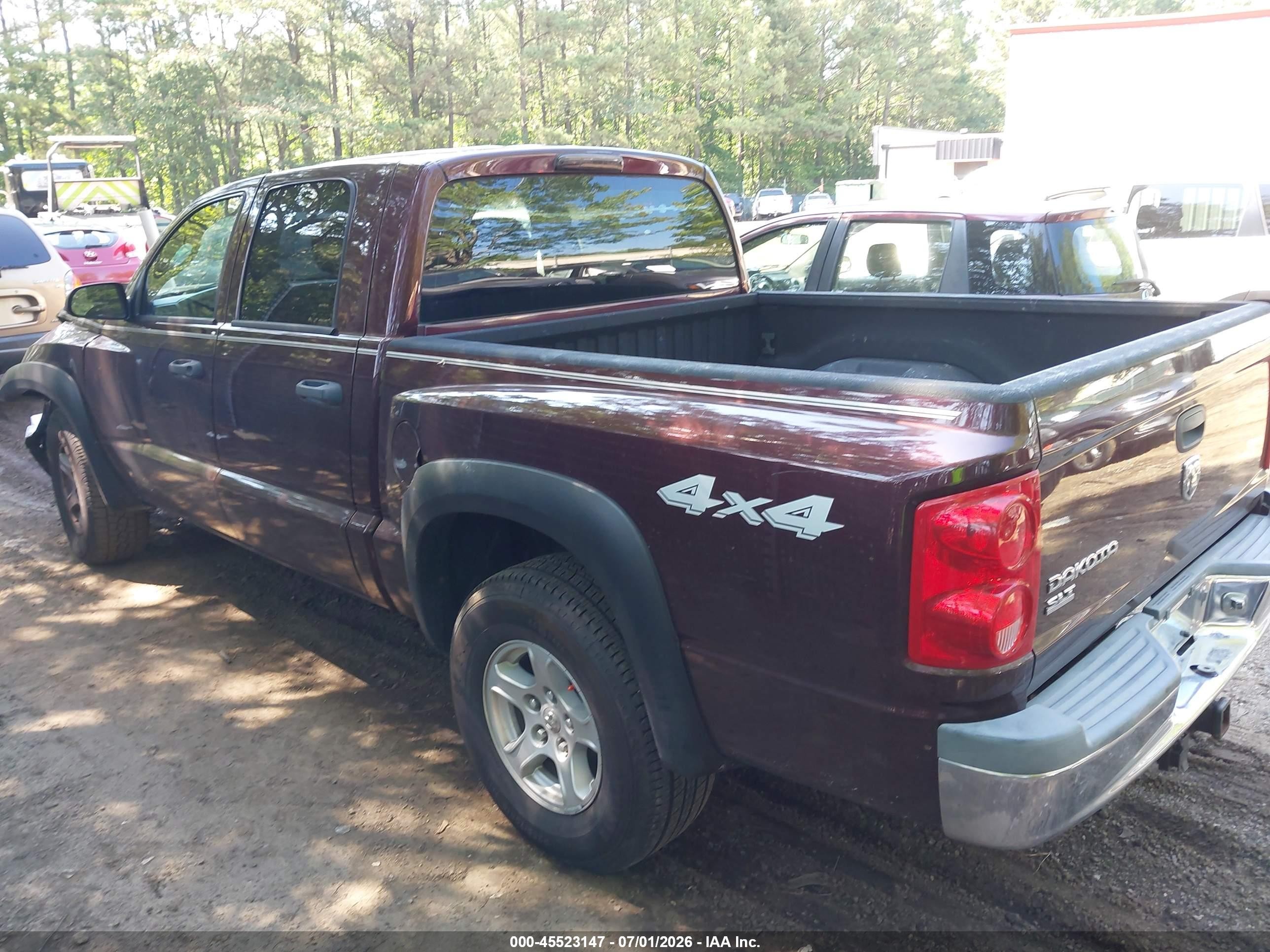 2005 Dodge Dakota Slt Purple vin: 1D7HW48K05S316126