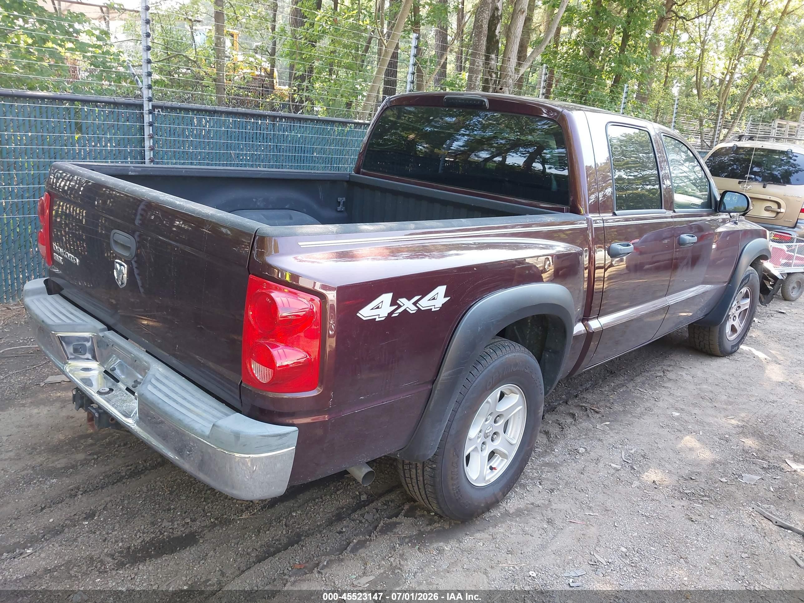 2005 Dodge Dakota Slt Purple vin: 1D7HW48K05S316126