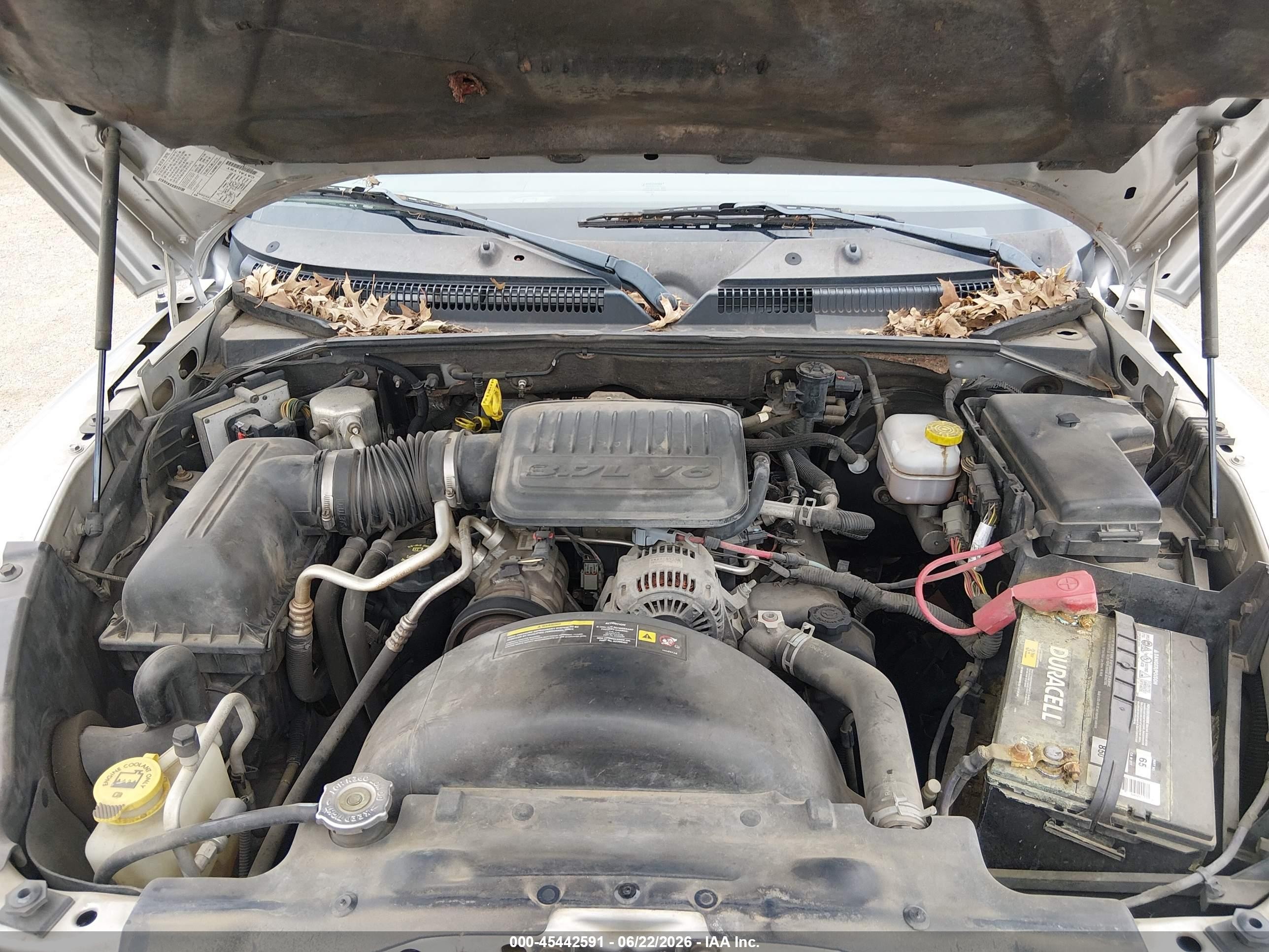 2006 Dodge Dakota Slt Серебряный vin: 1D7HW48K16S624617