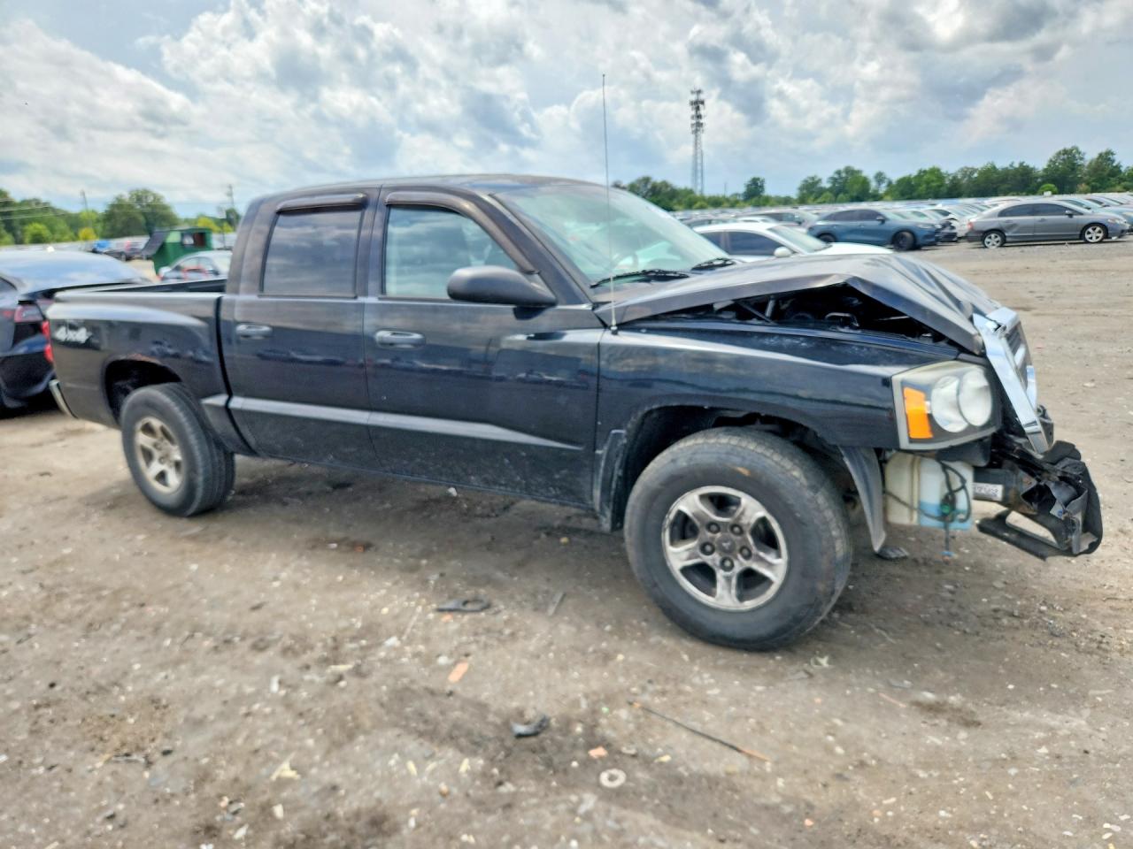 2005 Dodge Dakota Black vin: 1D7HW48K25S338466