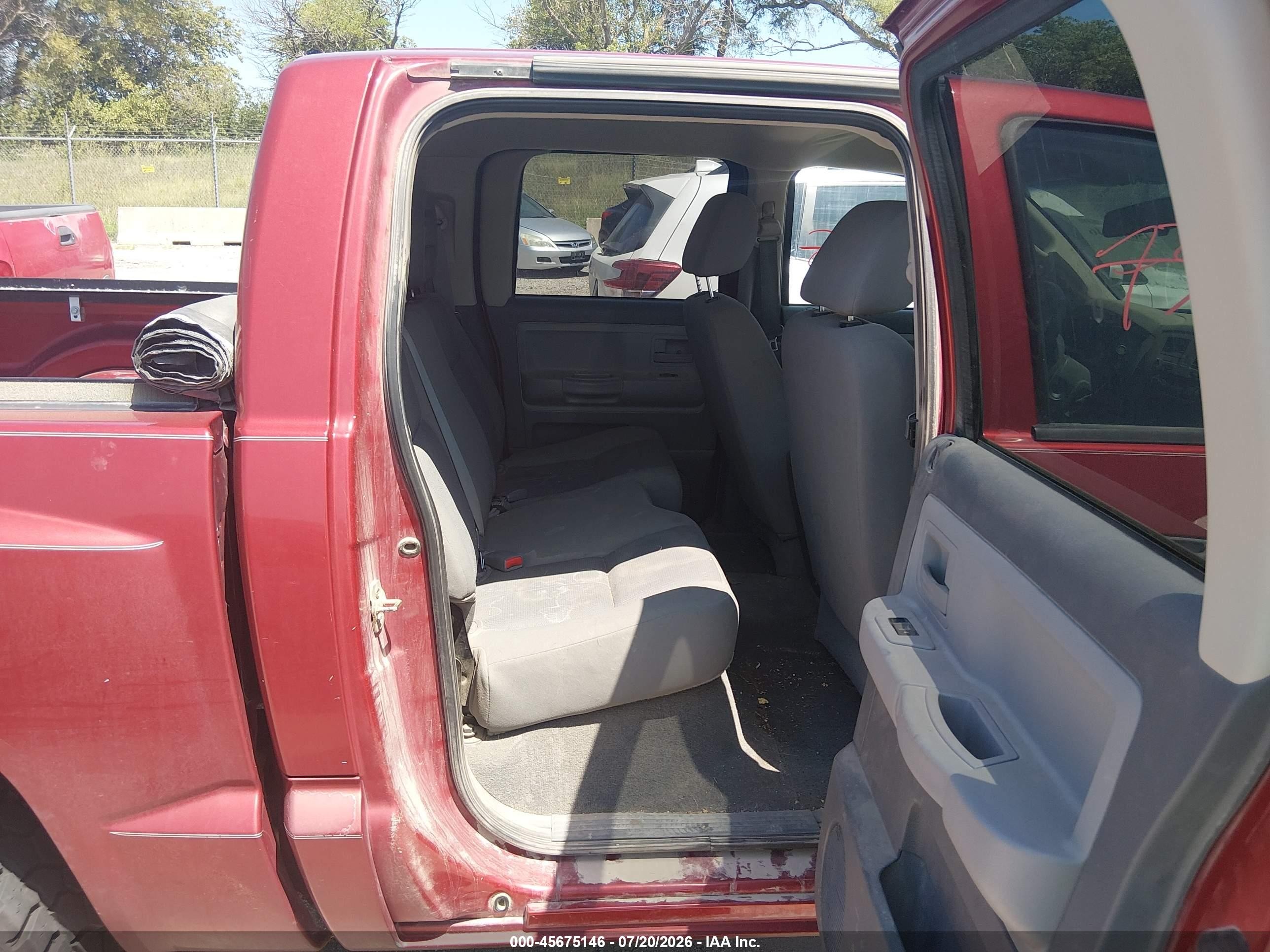 2006 Dodge Dakota Slt Red vin: 1D7HW48K36S664973