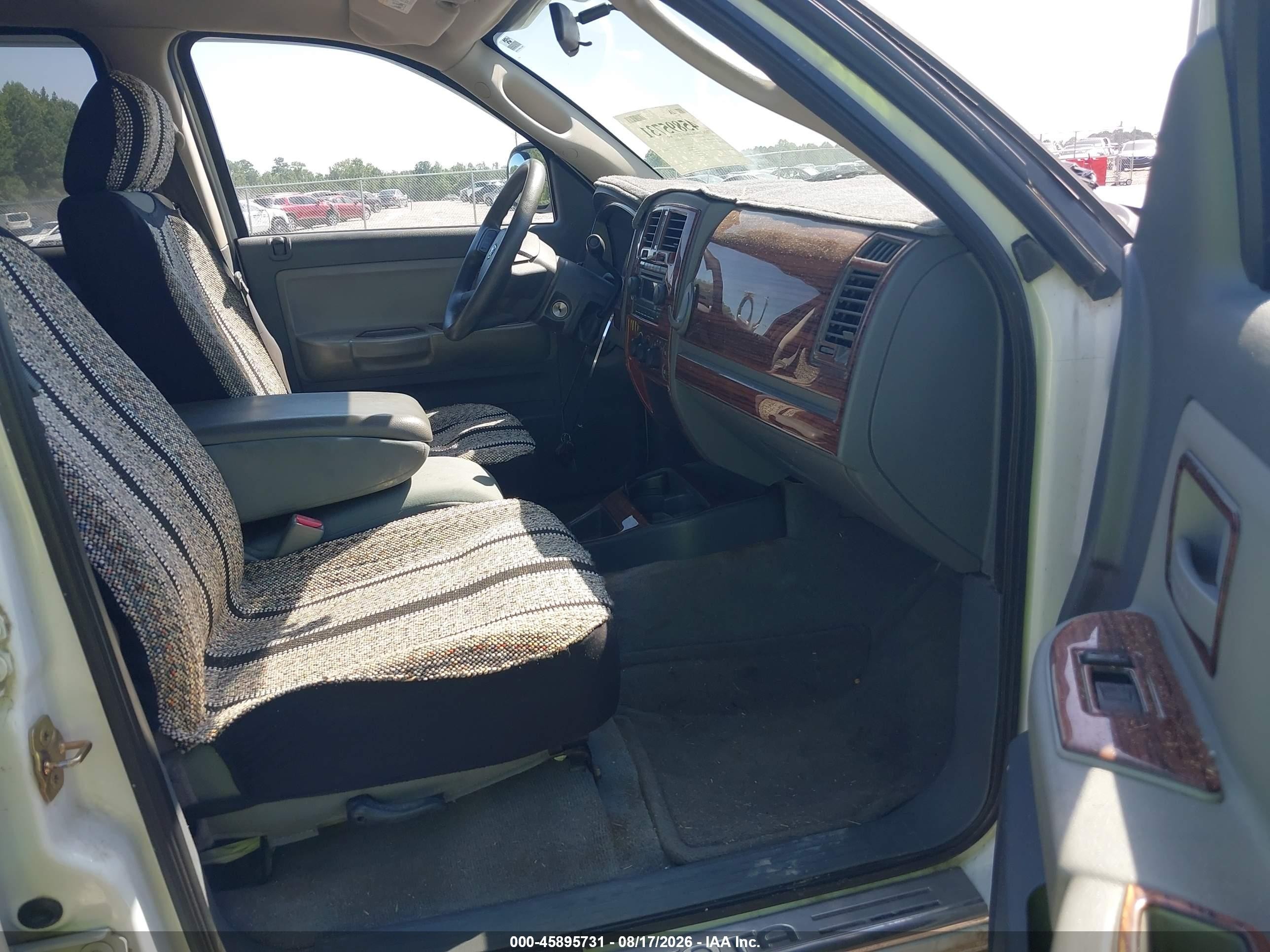2005 Dodge Dakota Slt White vin: 1D7HW48K55S227037