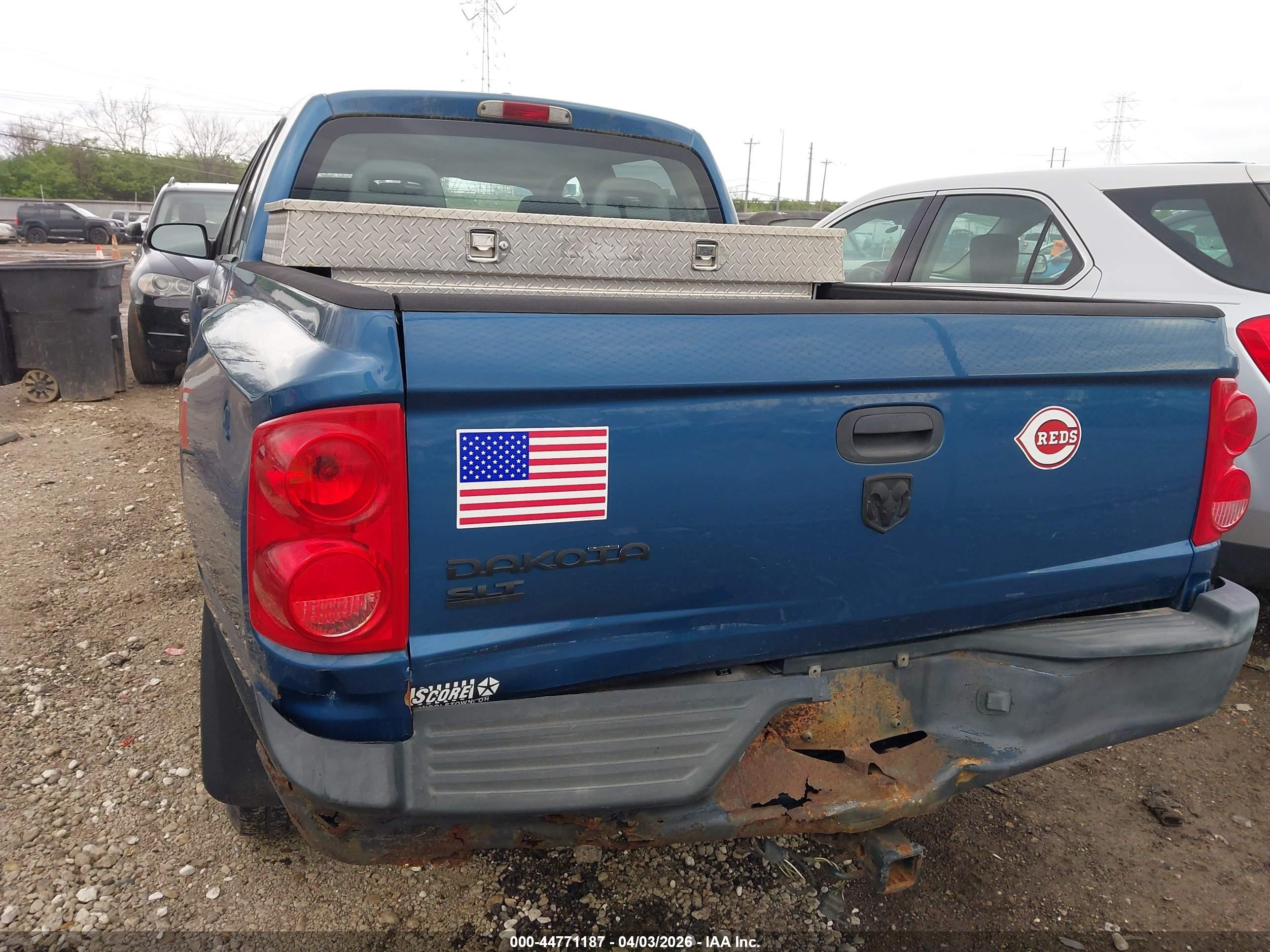 2006 Dodge Dakota Slt Синий vin: 1D7HW48K66S703958