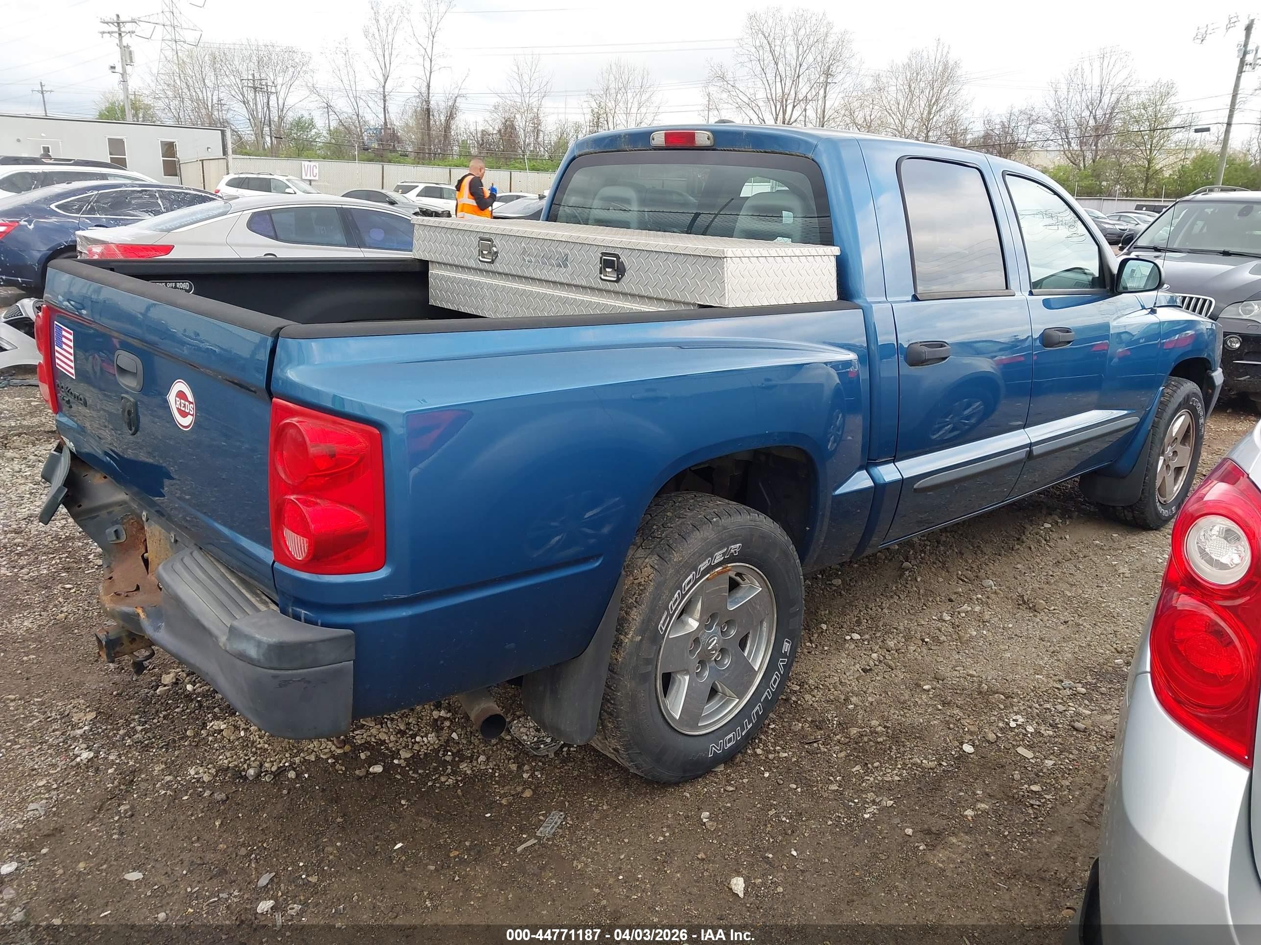 2006 Dodge Dakota Slt Синий vin: 1D7HW48K66S703958