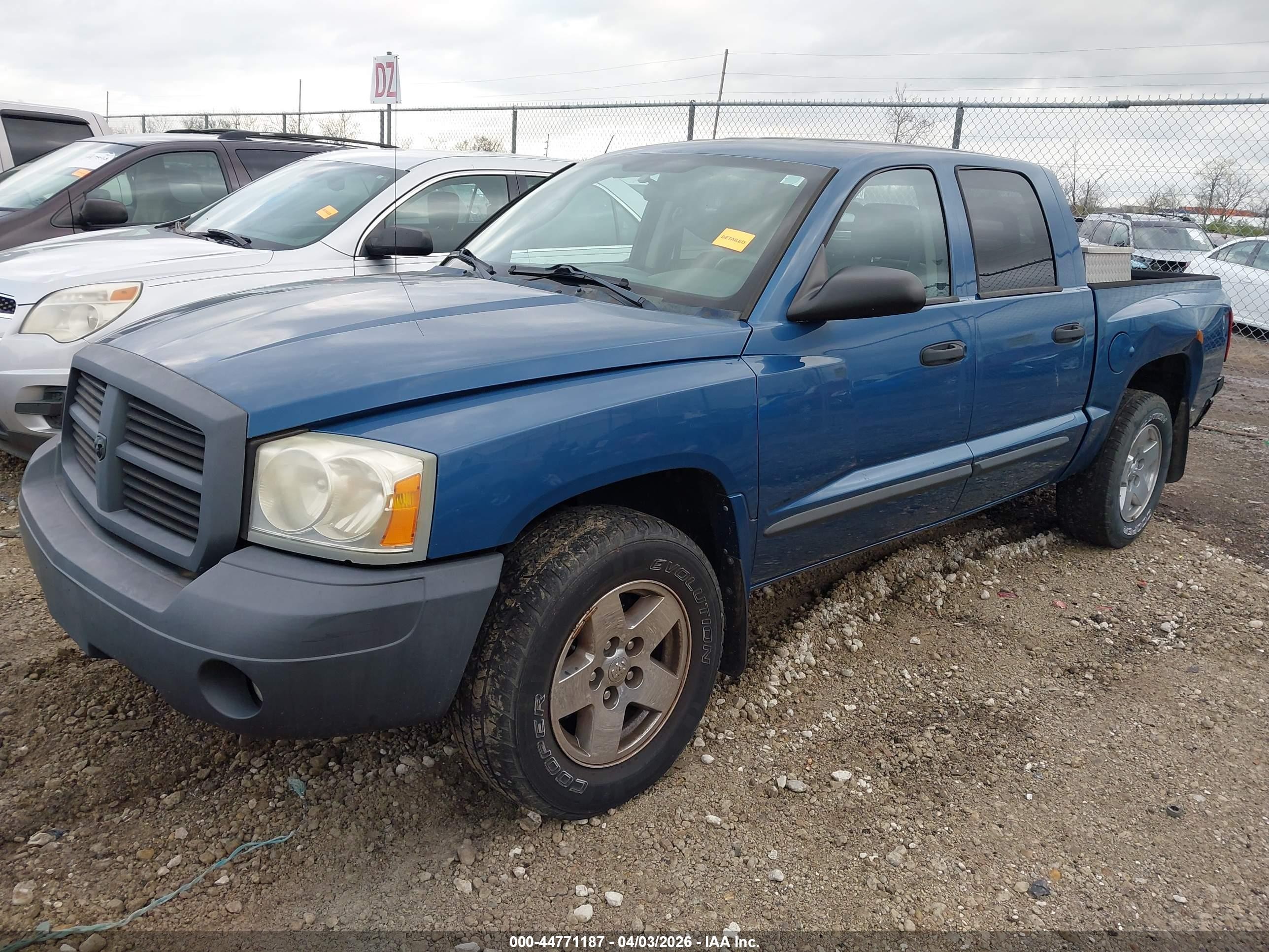 2006 Dodge Dakota Slt Синий vin: 1D7HW48K66S703958