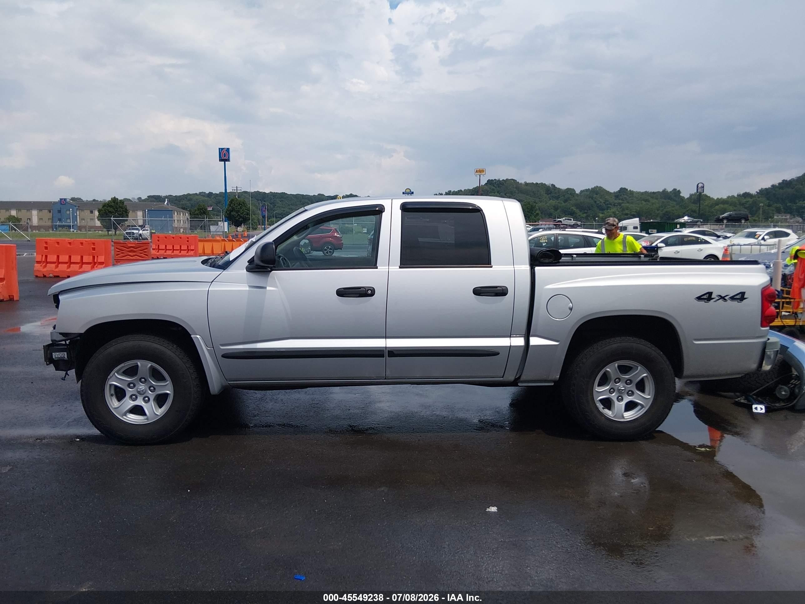 2005 Dodge Dakota Slt Silver vin: 1D7HW48K95S289590