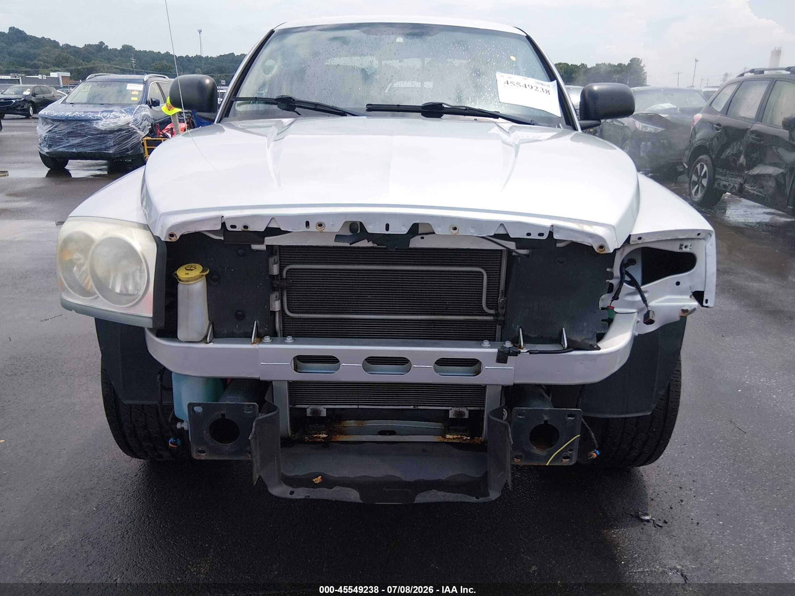 2005 Dodge Dakota Slt Silver vin: 1D7HW48K95S289590