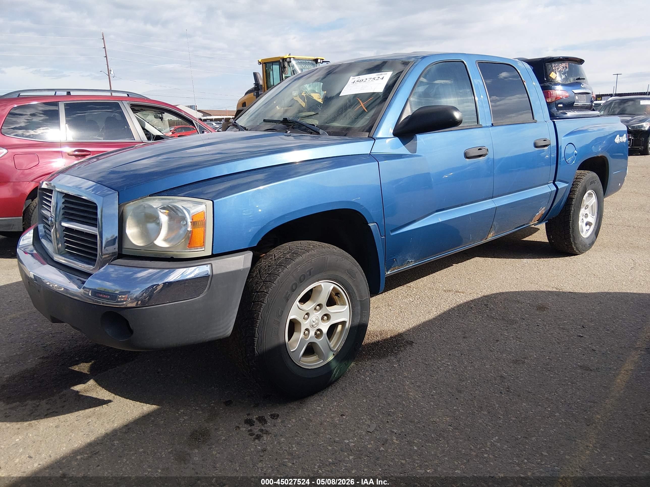 2005 Dodge Dakota Slt Синий vin: 1D7HW48N05S248324