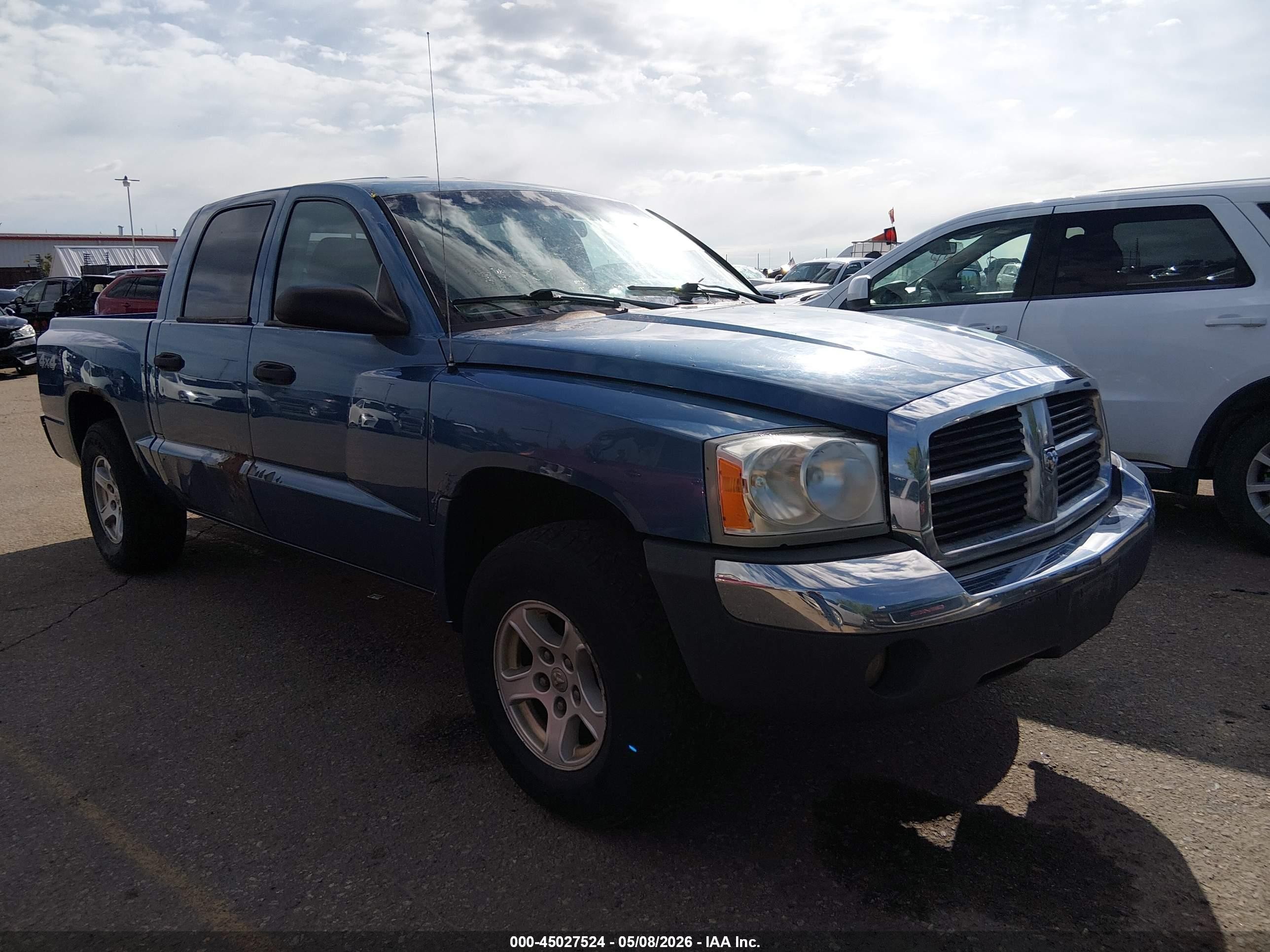 2005 Dodge Dakota Slt Синий vin: 1D7HW48N05S248324