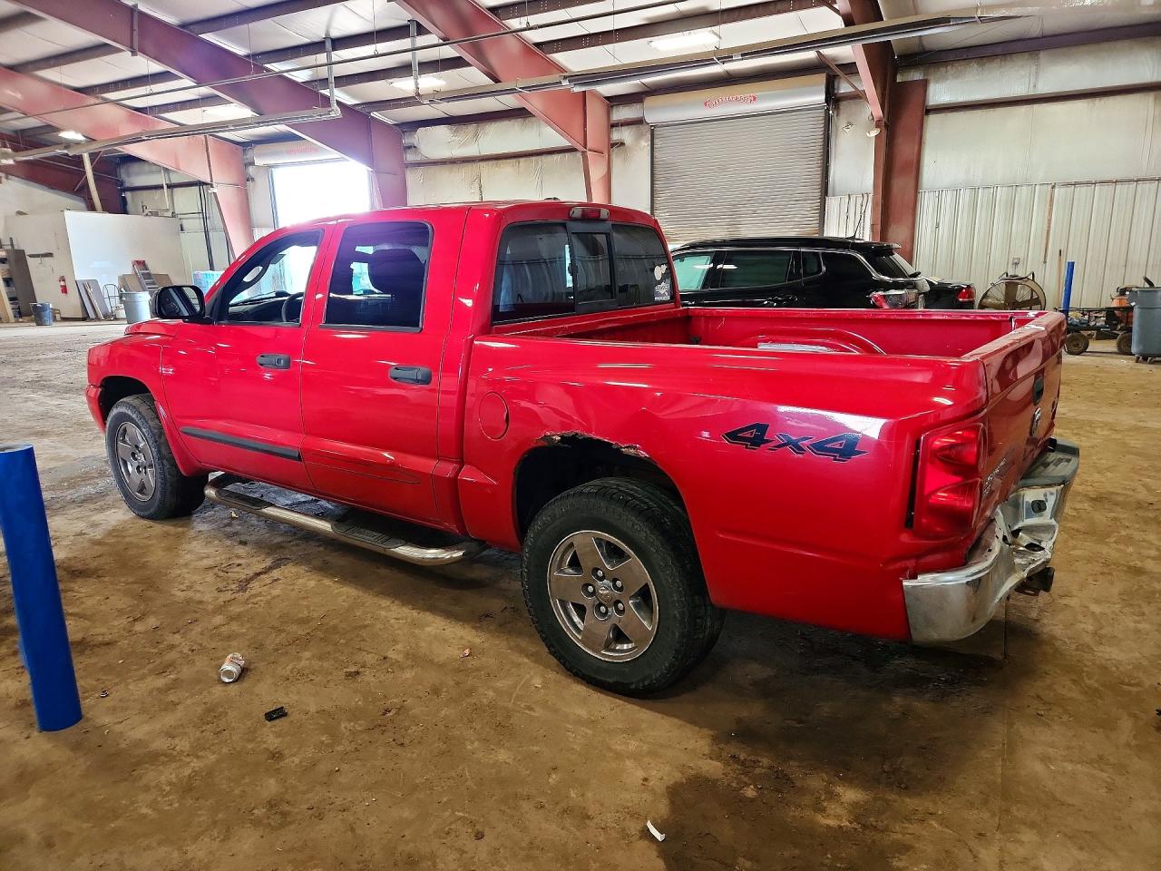 2006 Dodge Dakota Quad Slt Red vin: 1D7HW48N06S561388