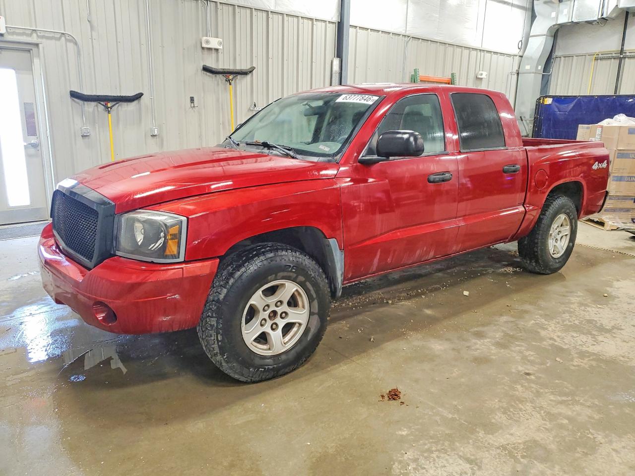 2006 Dodge Dakota Quad Slt Red vin: 1D7HW48N06S708017