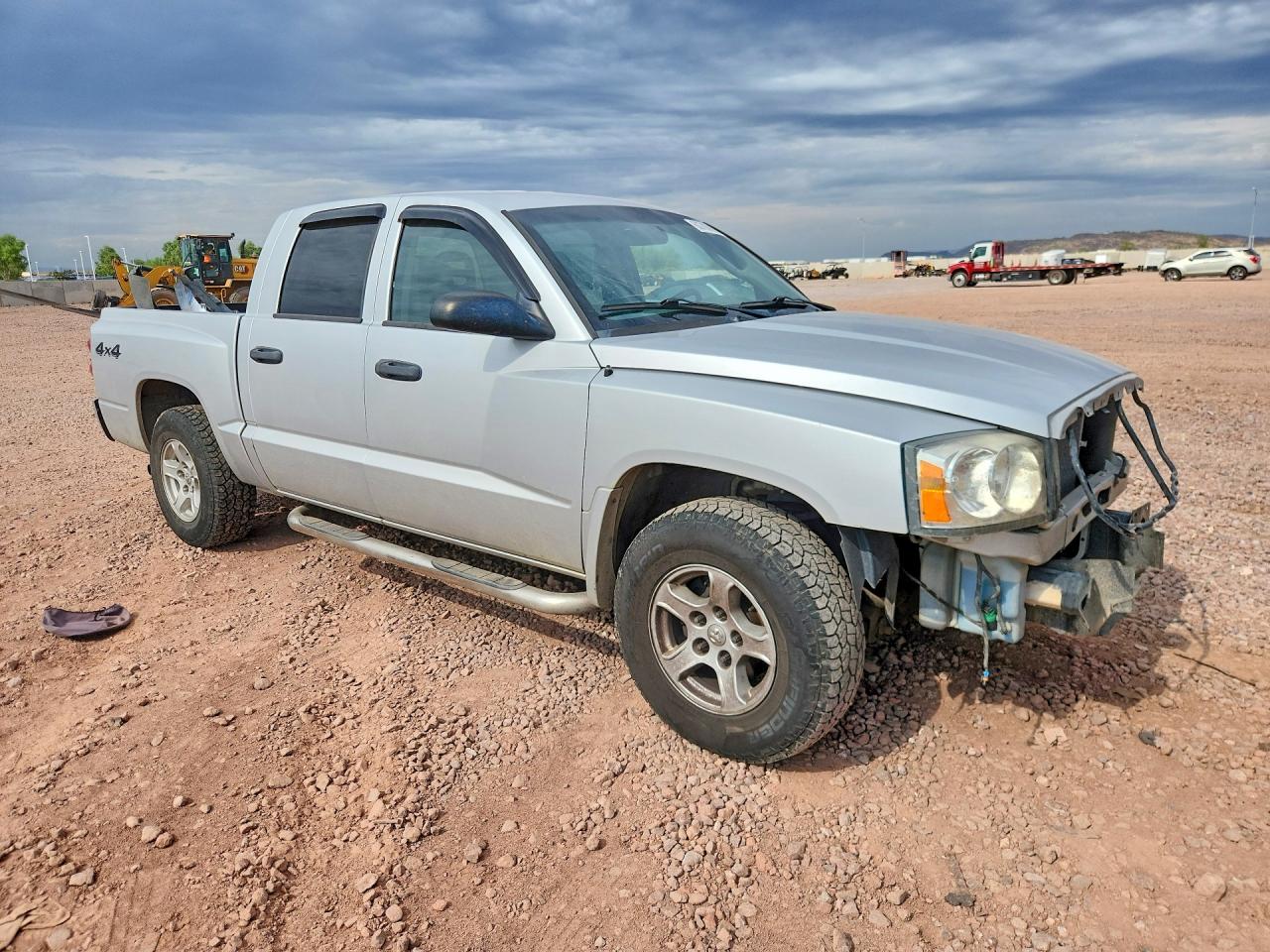 2005 Dodge Dakota Quad Slt White vin: 1D7HW48N15S225442