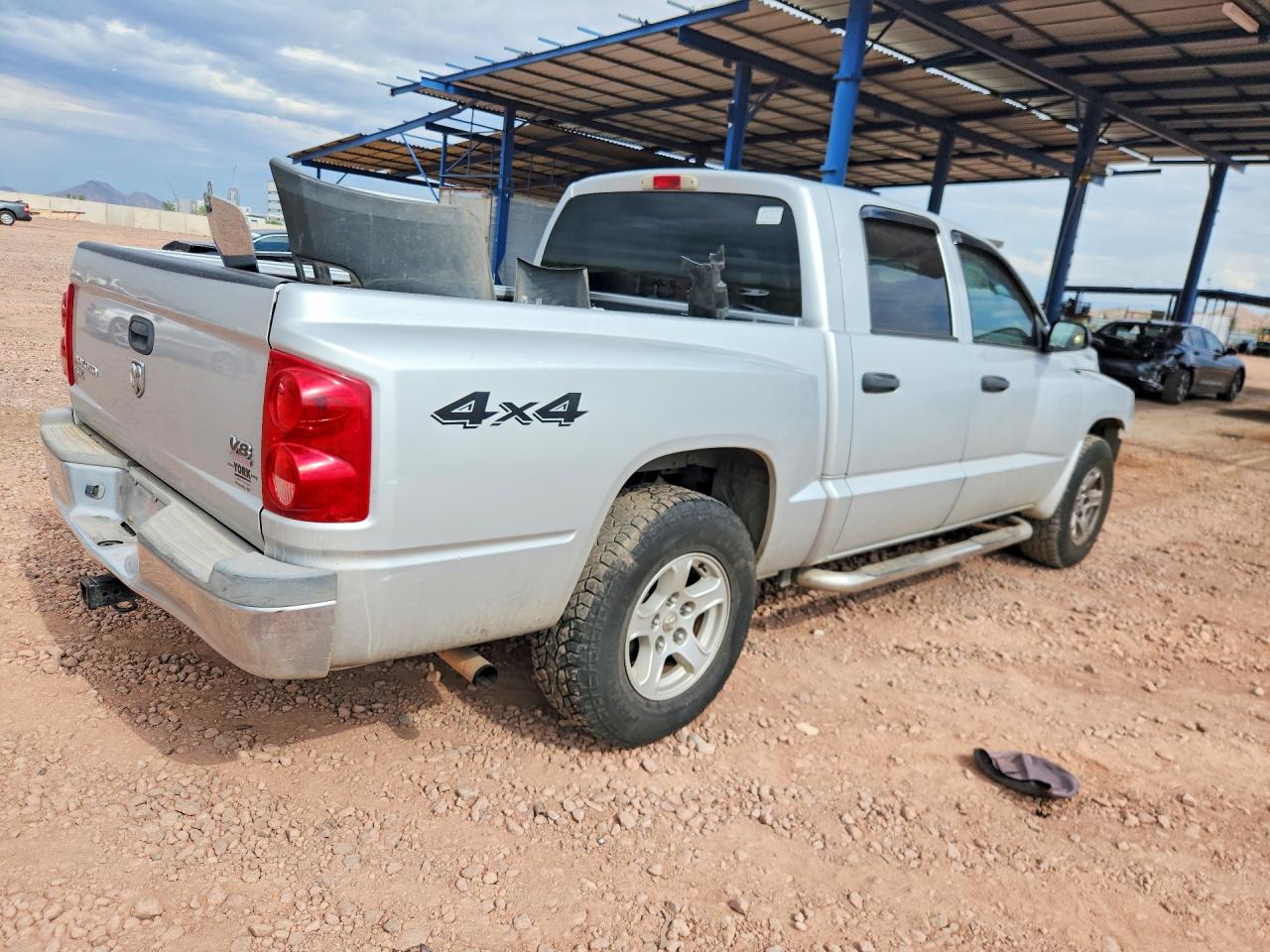 2005 Dodge Dakota Quad Slt White vin: 1D7HW48N15S225442