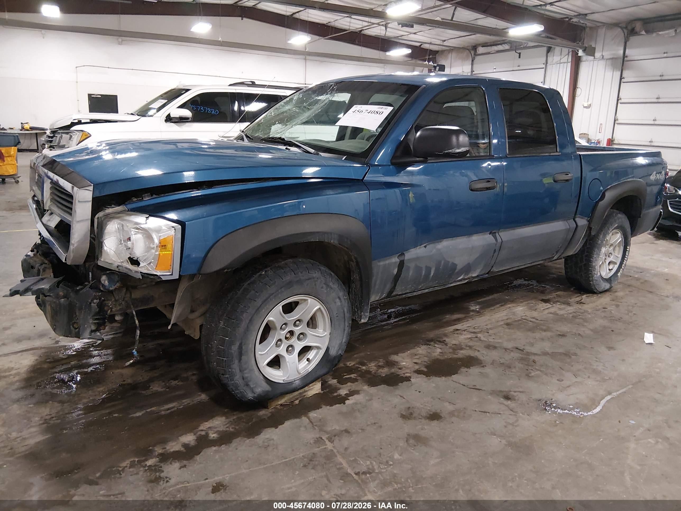 2005 Dodge Dakota Slt Синий vin: 1D7HW48N15S277797