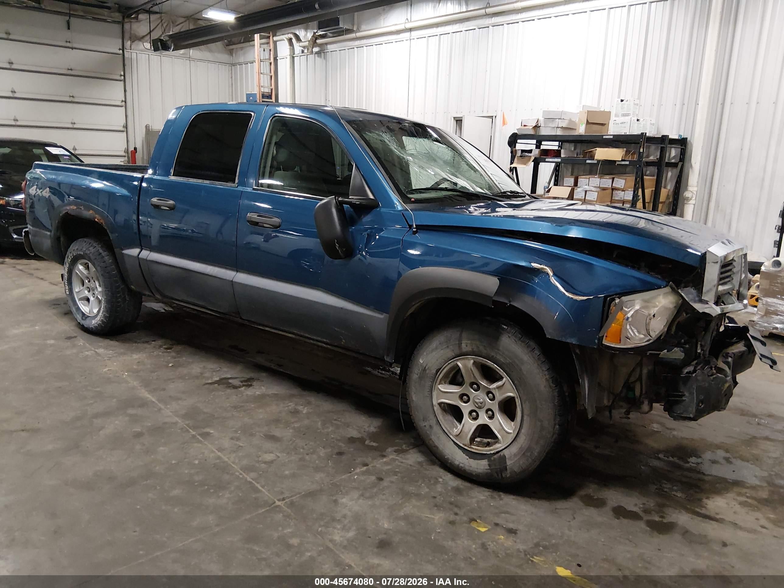2005 Dodge Dakota Slt Blue vin: 1D7HW48N15S277797