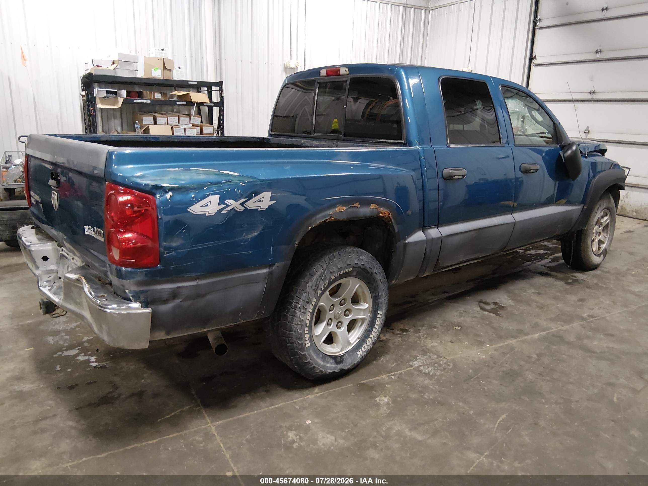 2005 Dodge Dakota Slt Синий vin: 1D7HW48N15S277797