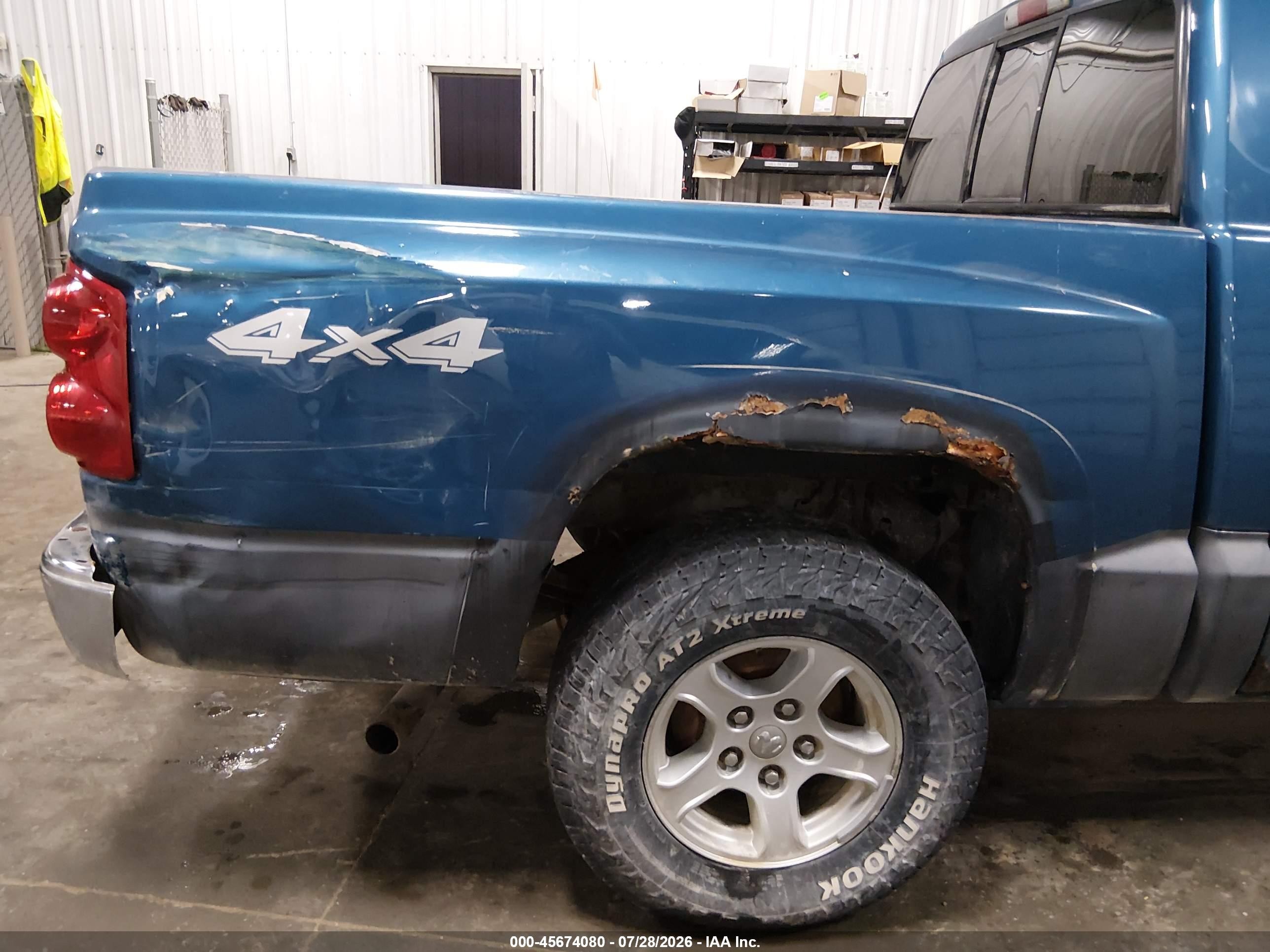 2005 Dodge Dakota Slt Синий vin: 1D7HW48N15S277797