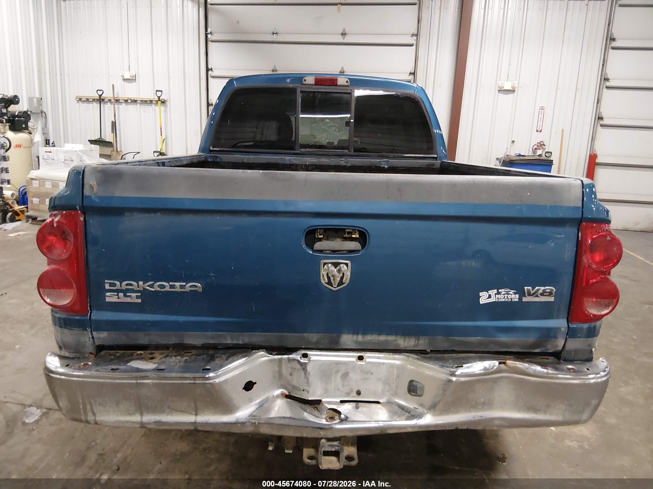2005 Dodge Dakota Slt Синий vin: 1D7HW48N15S277797