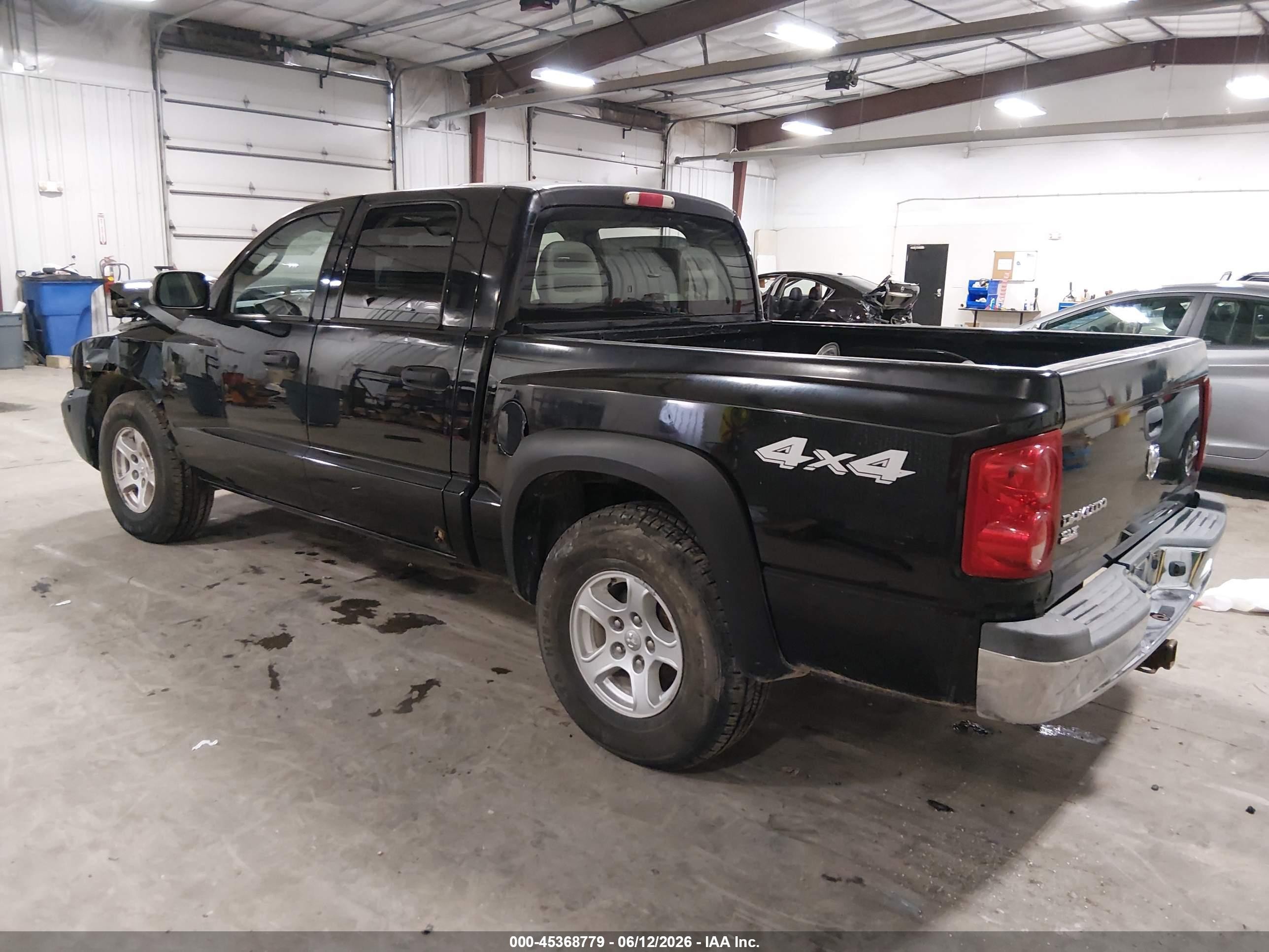 2005 Dodge Dakota Slt Black vin: 1D7HW48N15S316095