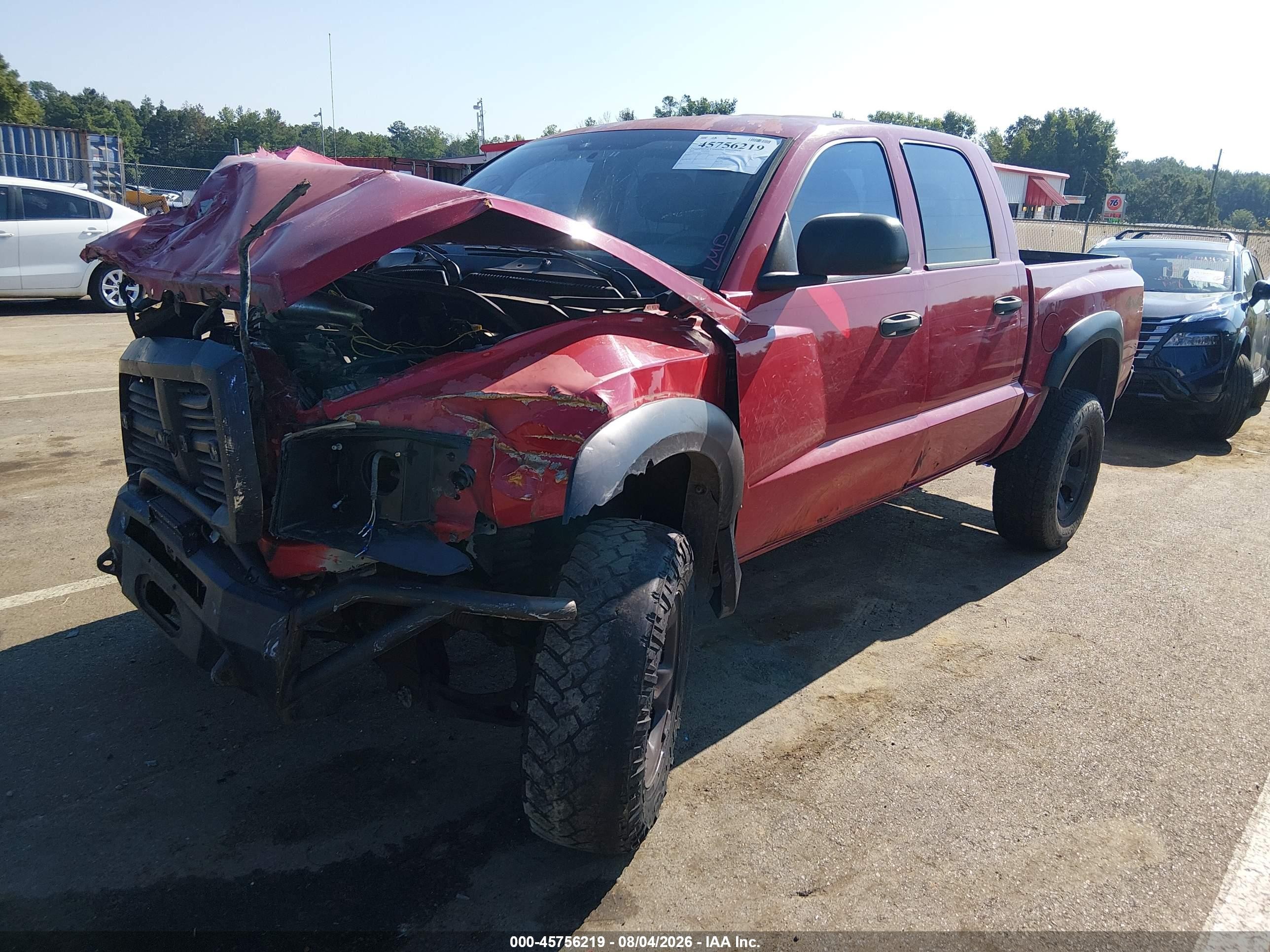 2005 Dodge Dakota Slt Red vin: 1D7HW48N25S236191