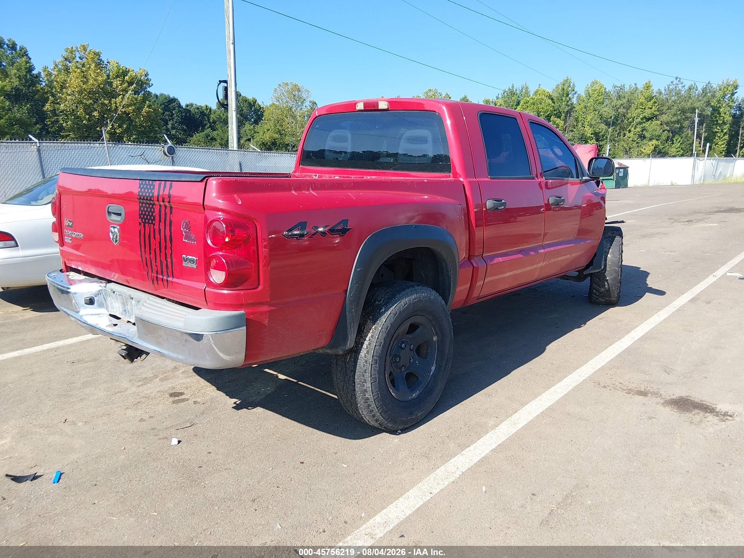 2005 Dodge Dakota Slt Red vin: 1D7HW48N25S236191