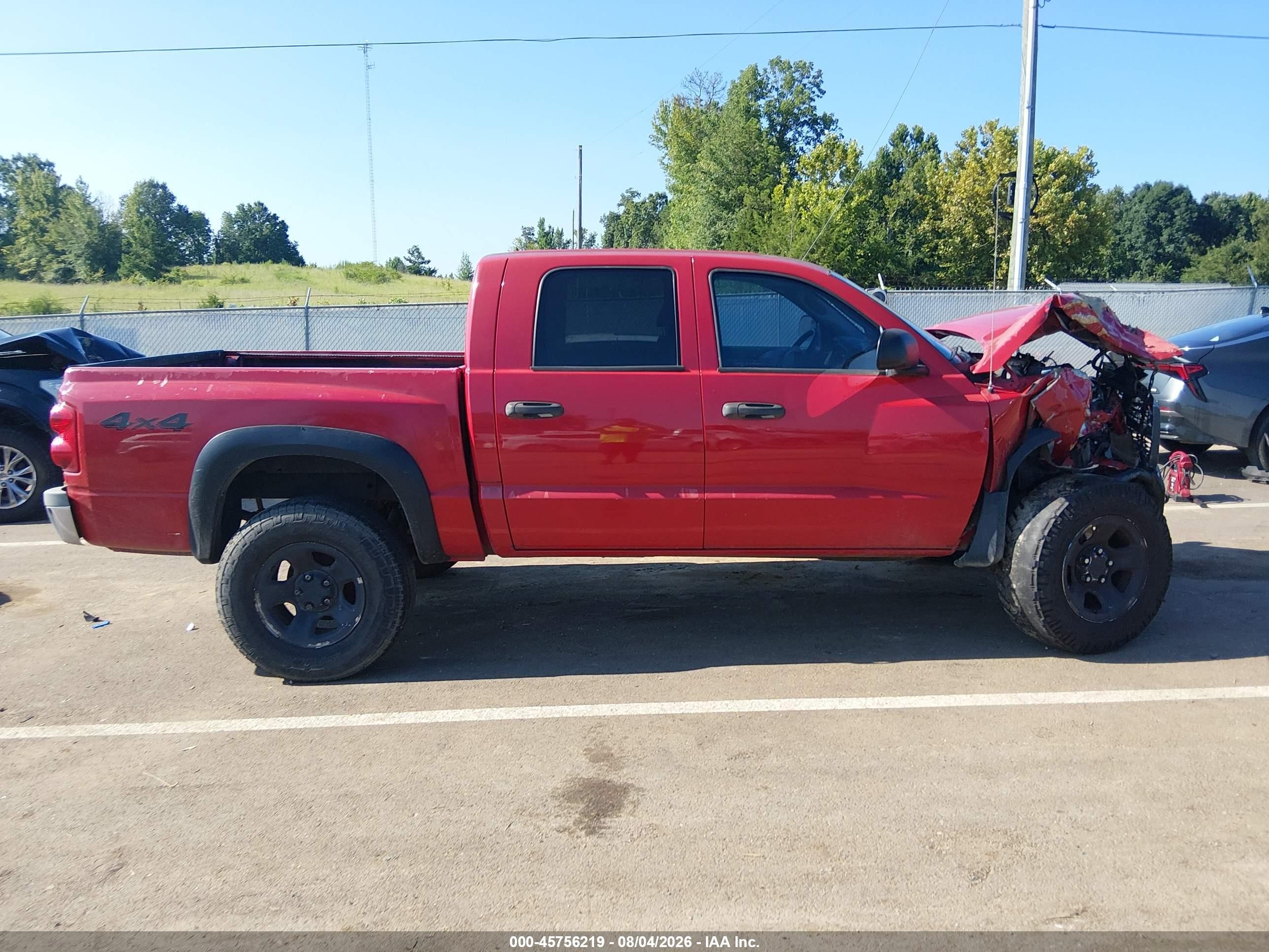 2005 Dodge Dakota Slt Red vin: 1D7HW48N25S236191