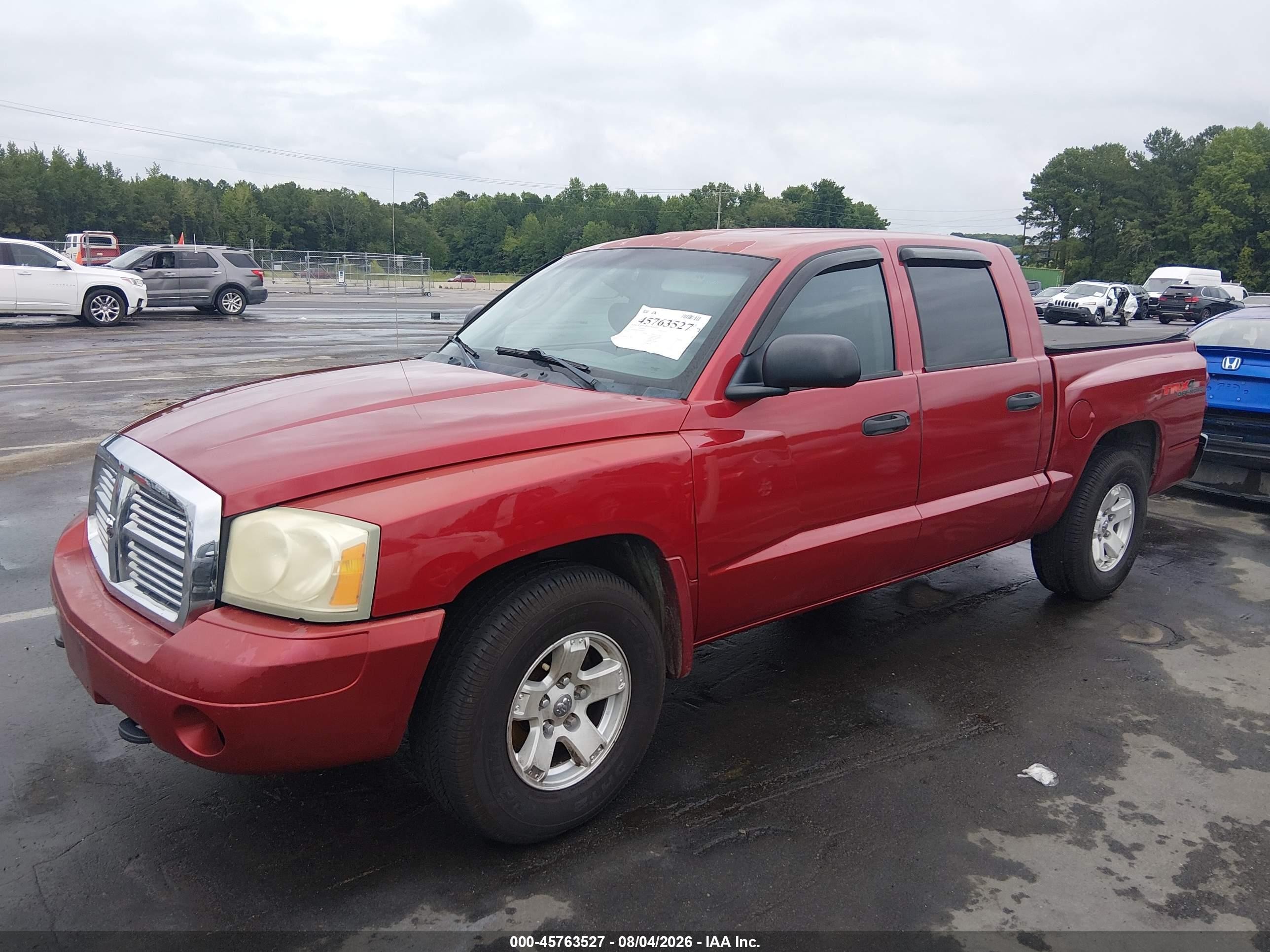 2006 Dodge Dakota Slt Red vin: 1D7HW48N26S599544
