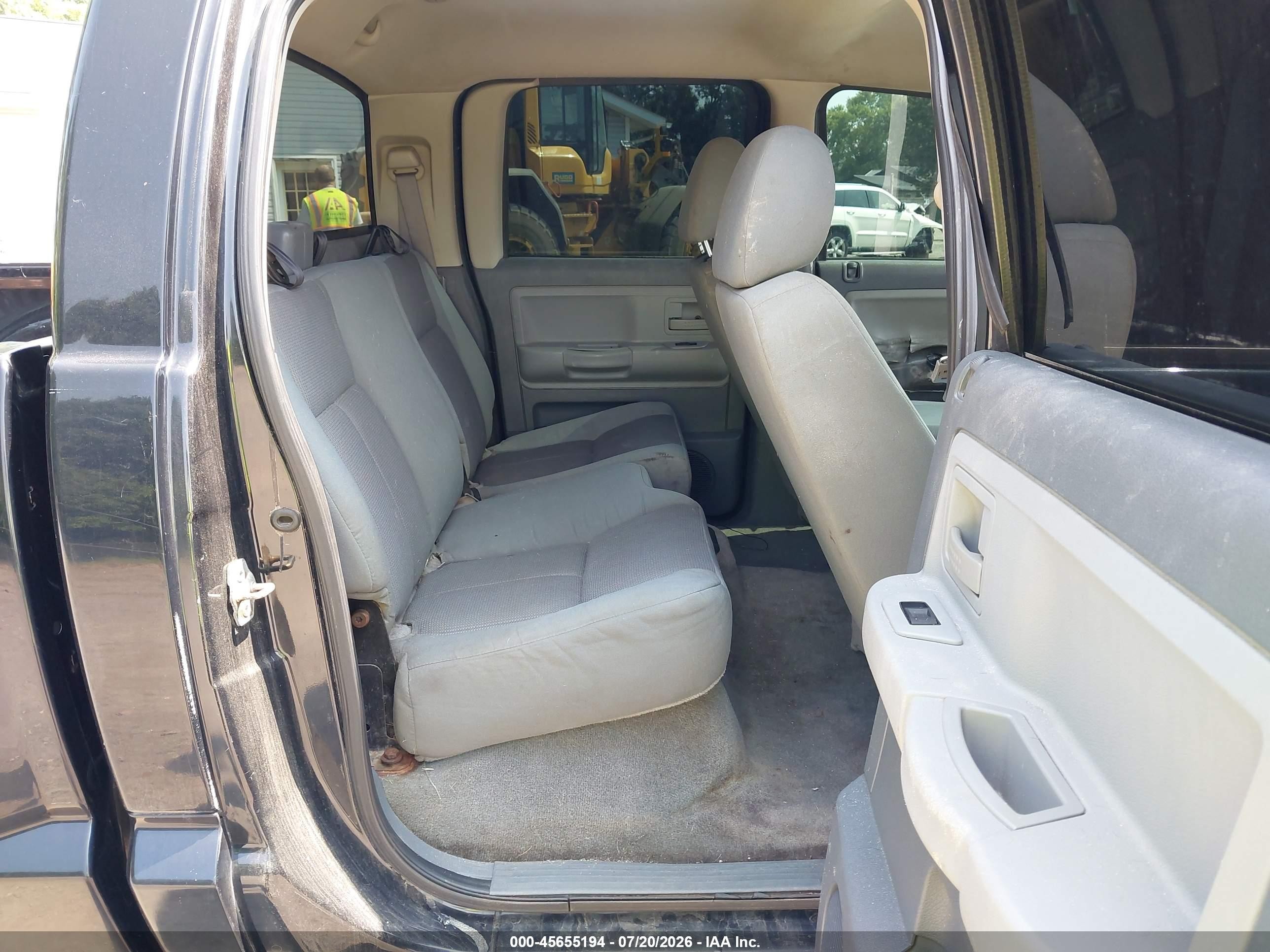2005 Dodge Dakota Slt Black vin: 1D7HW48N35S127870