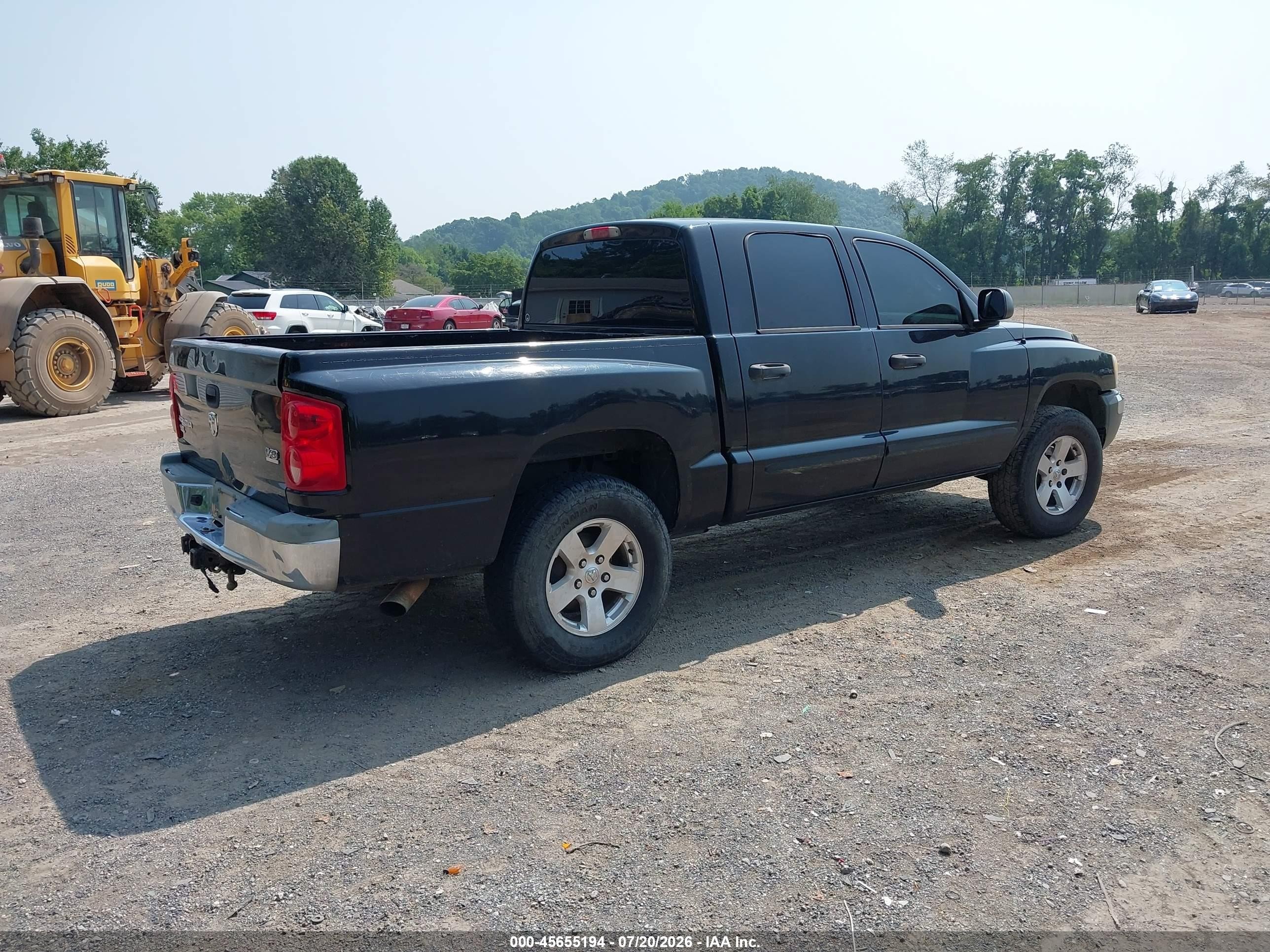 2005 Dodge Dakota Slt Black vin: 1D7HW48N35S127870