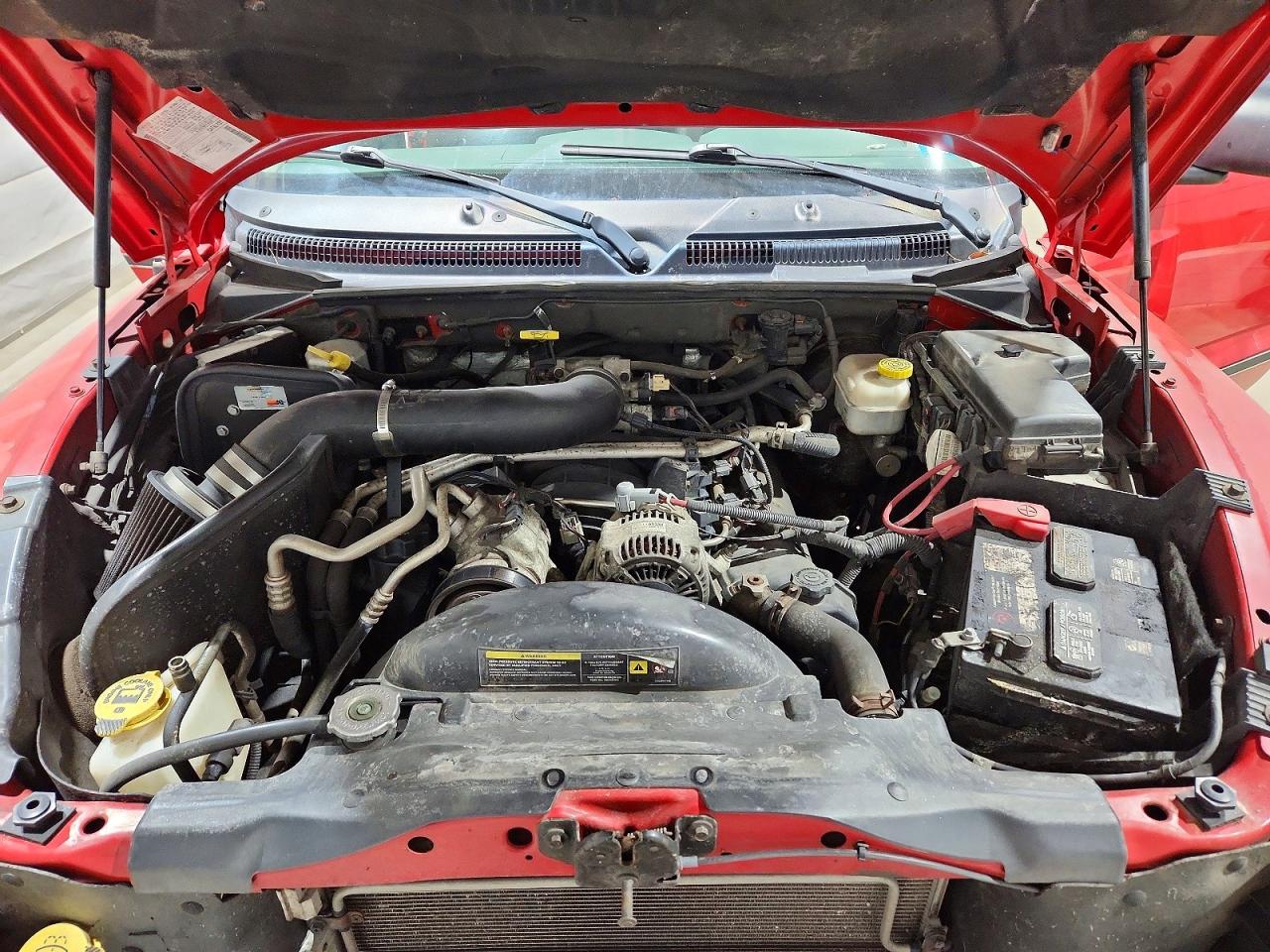 2005 Dodge Dakota Quad Slt Red vin: 1D7HW48N35S245434