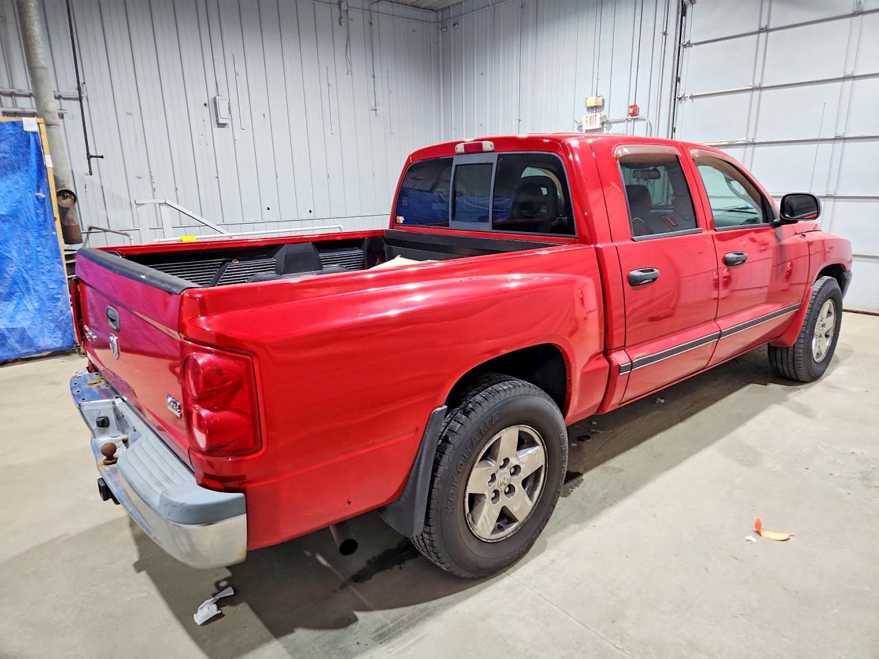 2005 Dodge Dakota Quad Slt Red vin: 1D7HW48N35S245434